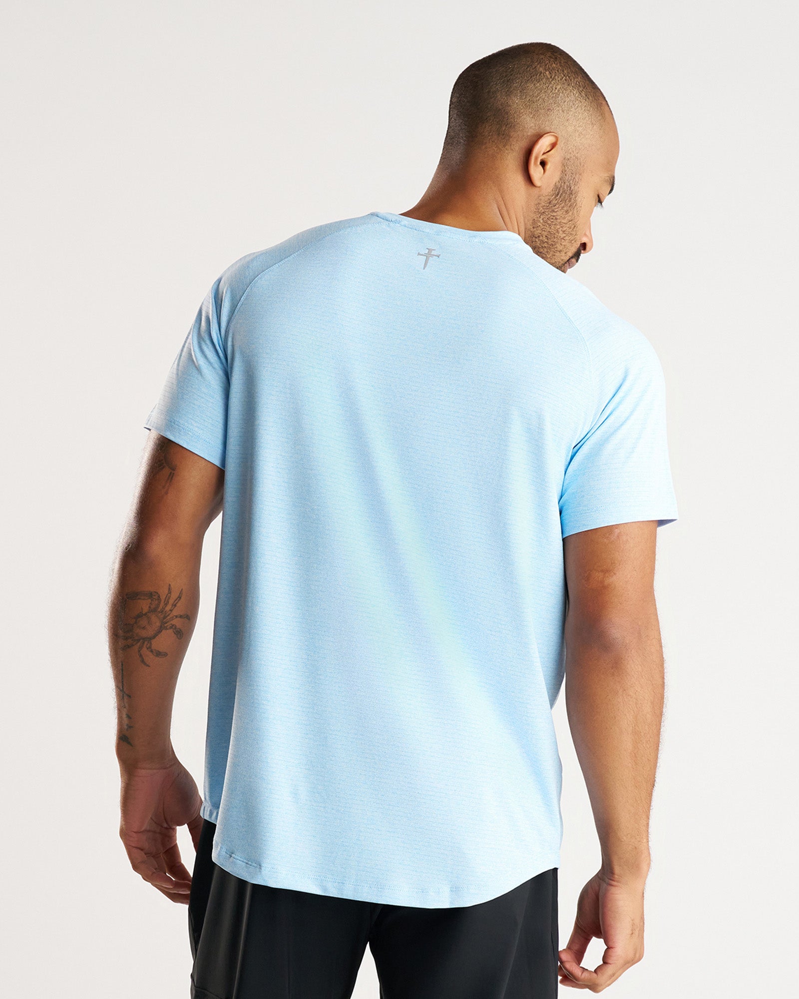 Aion-Lite™ Tee "Three Nails" - Sky Blue Marl