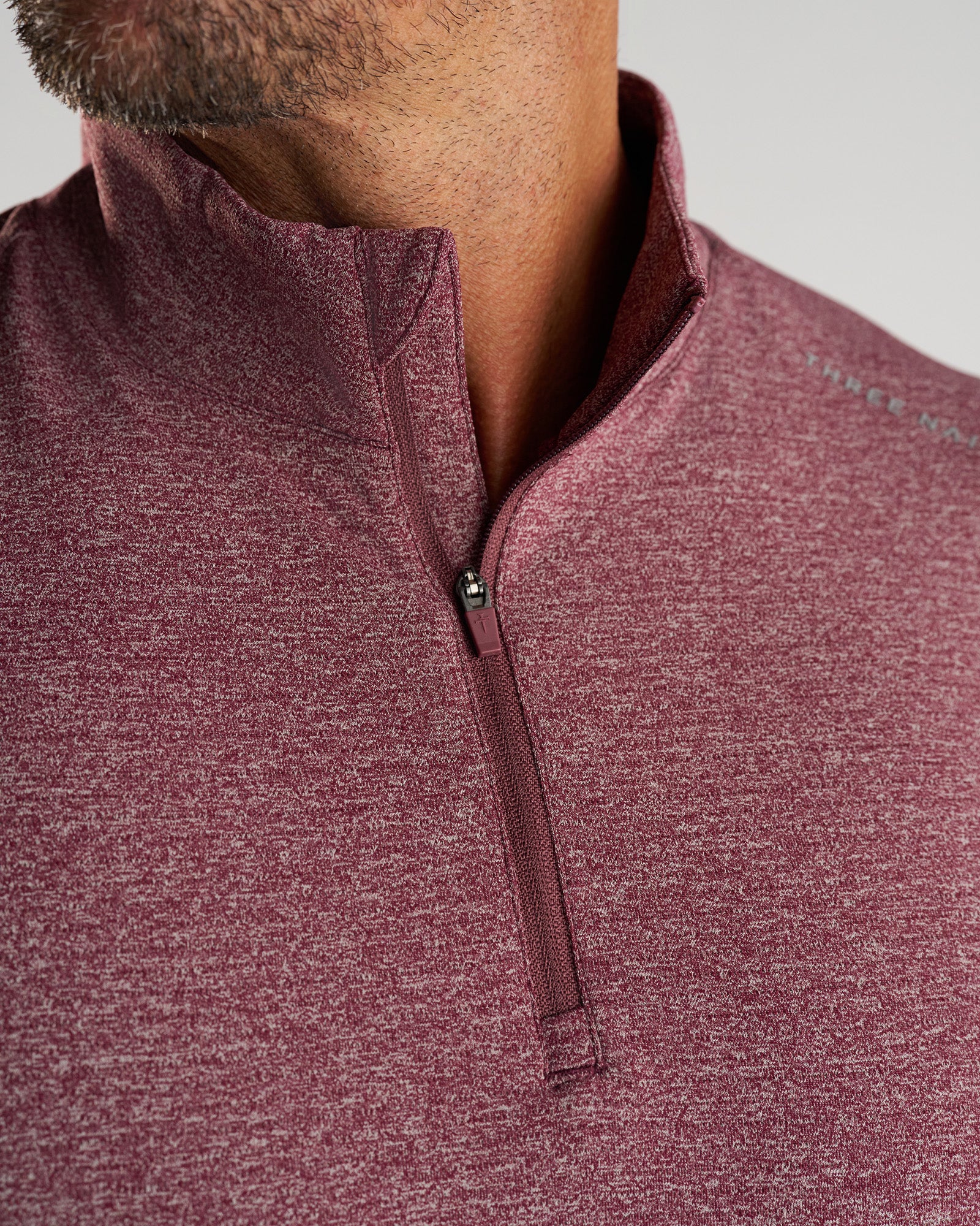 Aion-Lite™ Quarter Zip - Merlot Marl