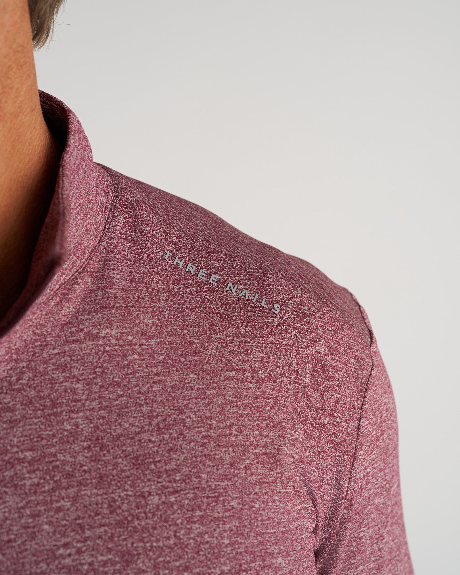 Aion-Lite™ Quarter Zip - Merlot Marl