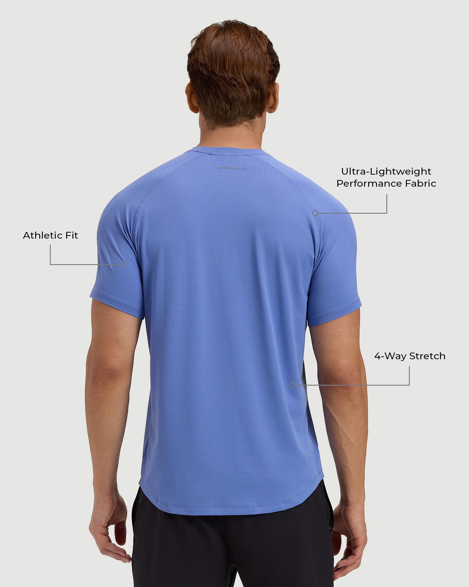 Aion-Lite™ Tee "Cross" - Serene Blue