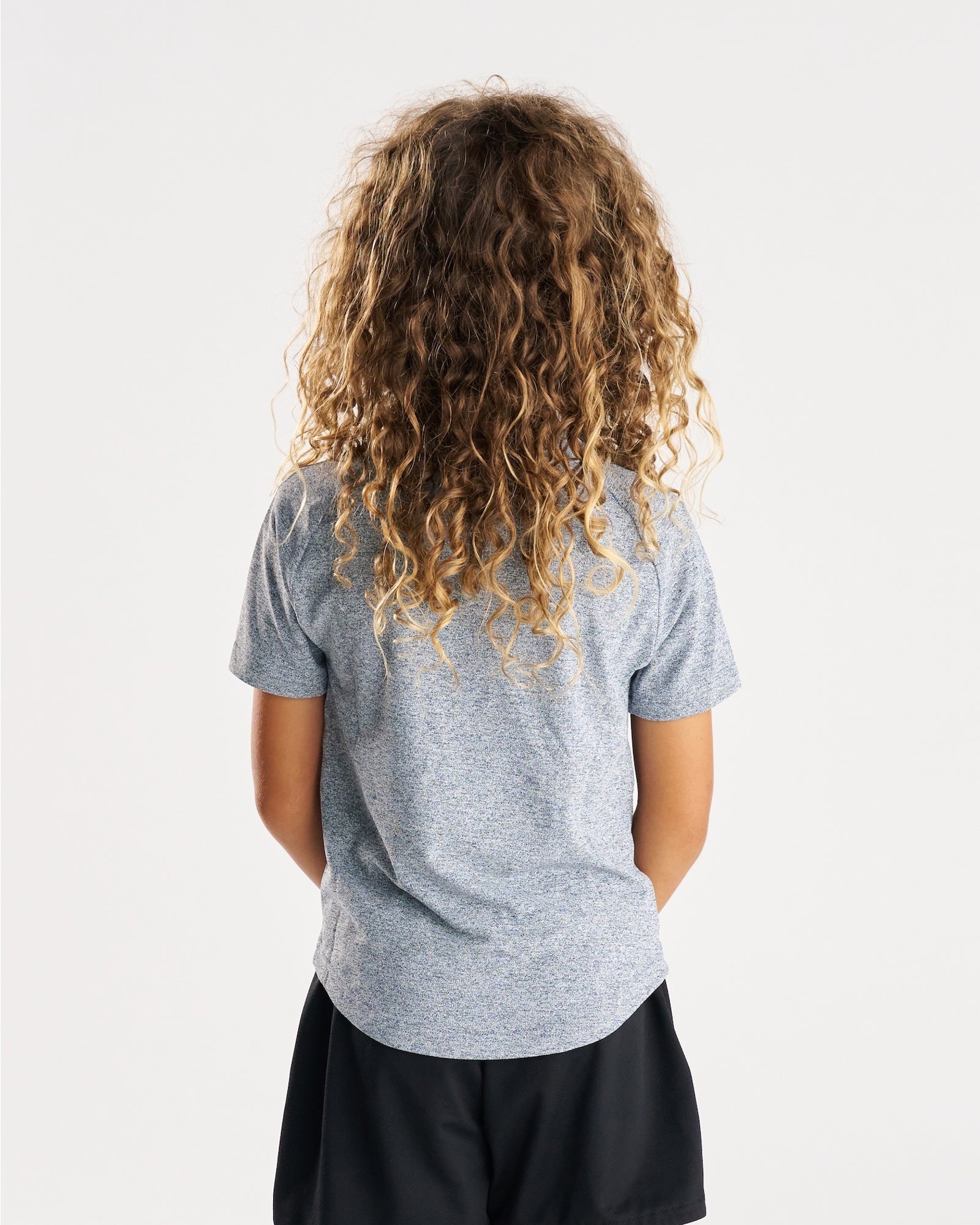 Youth Aion-Lite™ Tee "Cross" - Midnight Navy Marl
