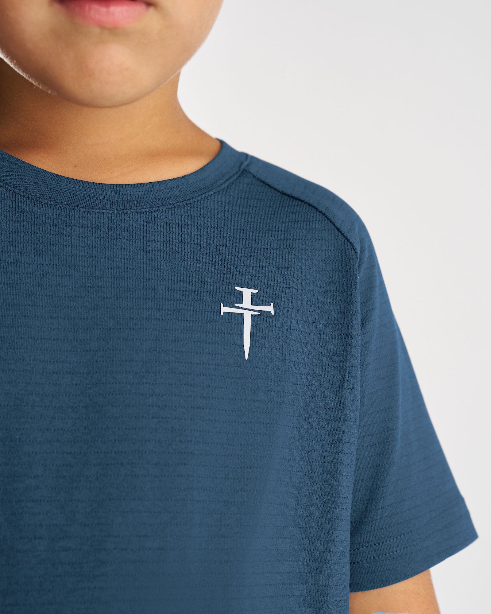 Youth Aion-Lite™ Tee "Cross" - Midnight Navy