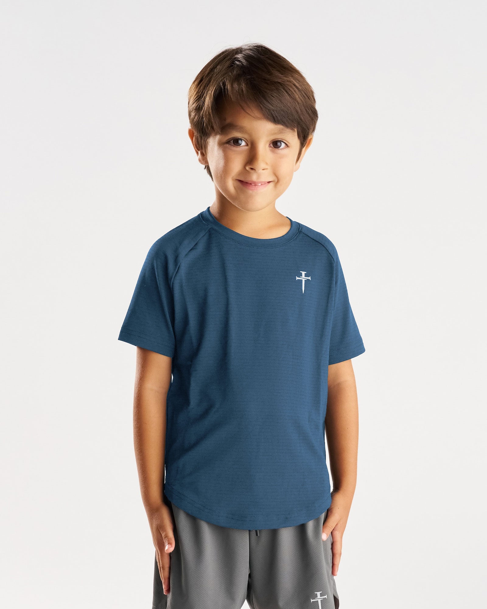 Youth Aion-Lite™ Tee "Cross" - Midnight Navy