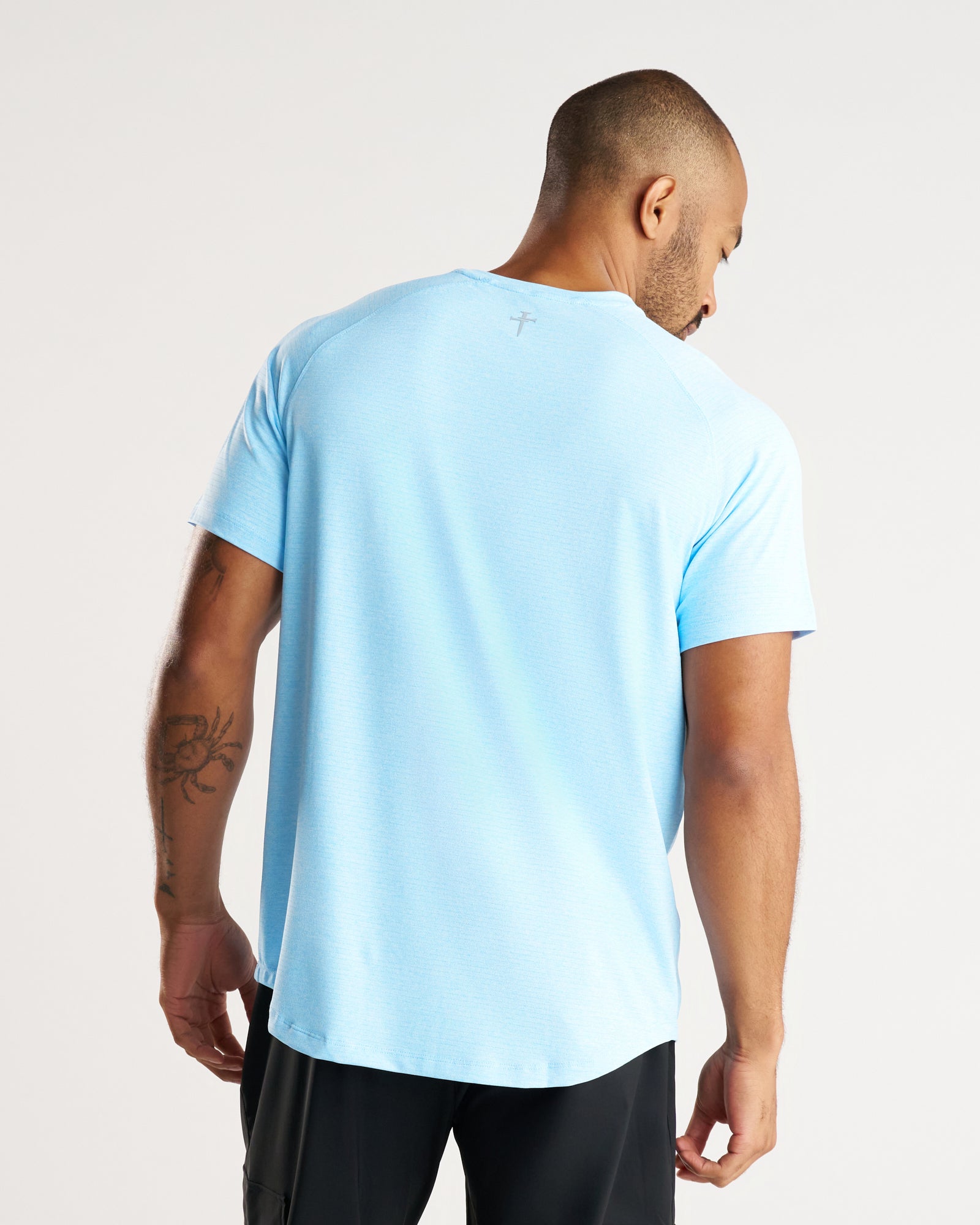 Aion-Lite™ Tee "Three Nails" - Sky Blue Marl