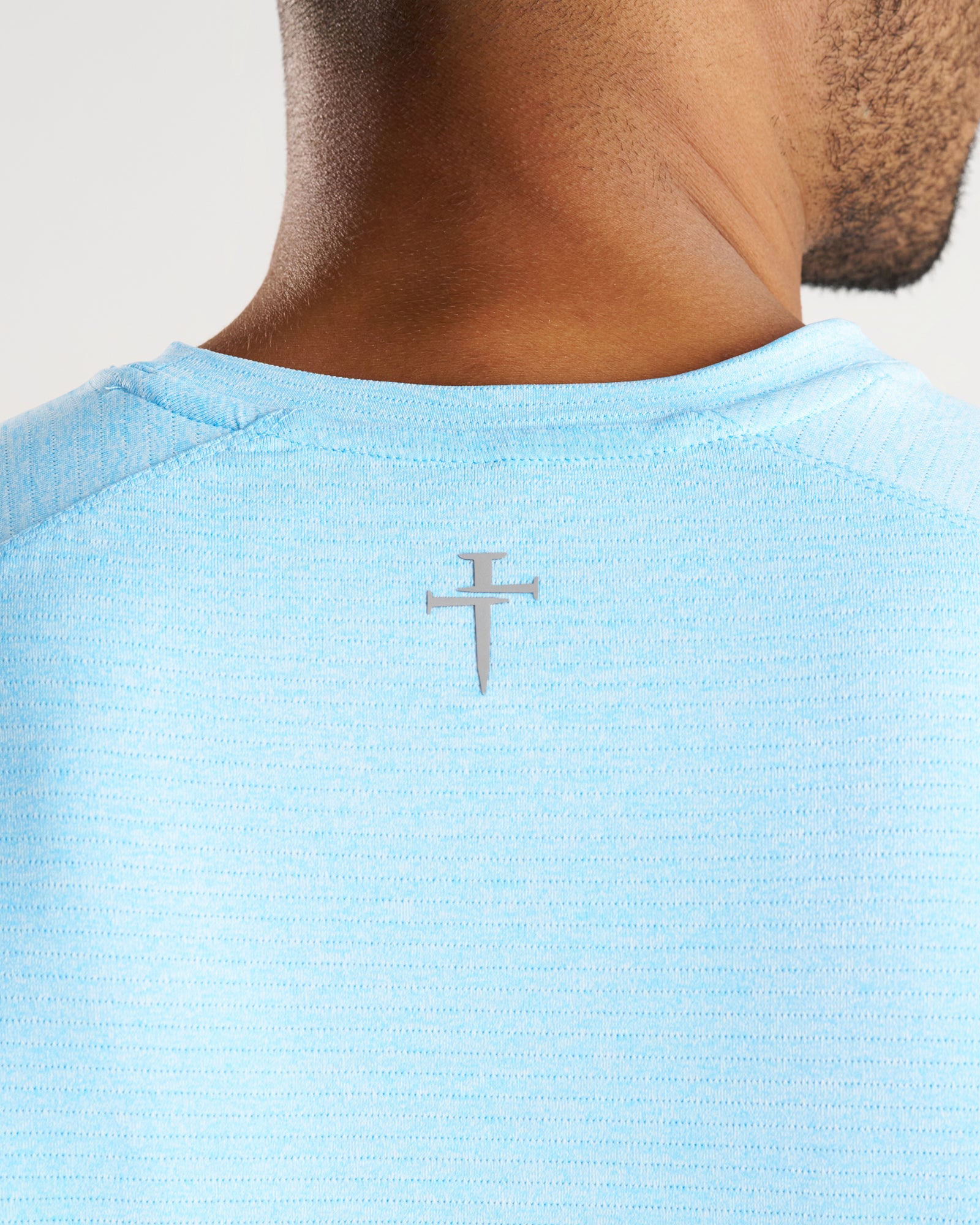 Aion-Lite™ Tee "Three Nails" - Sky Blue Marl