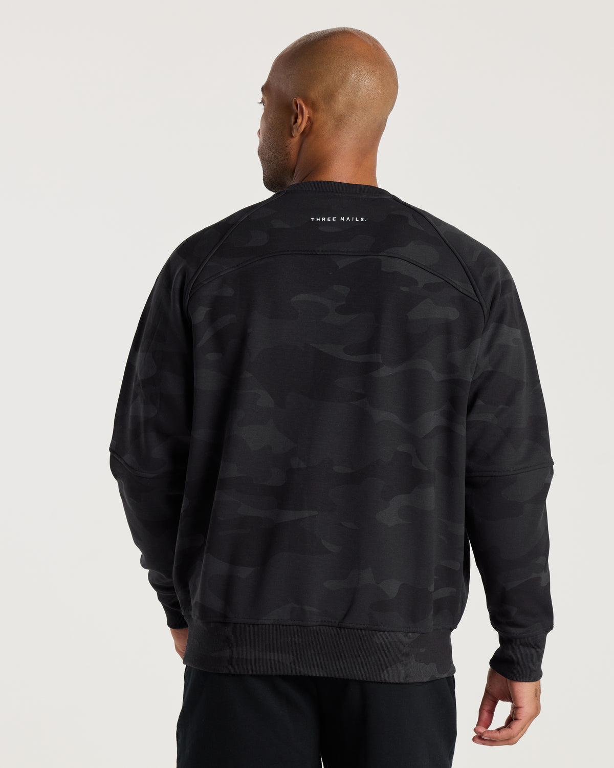 Signature Fleece Crewneck - Black Camo