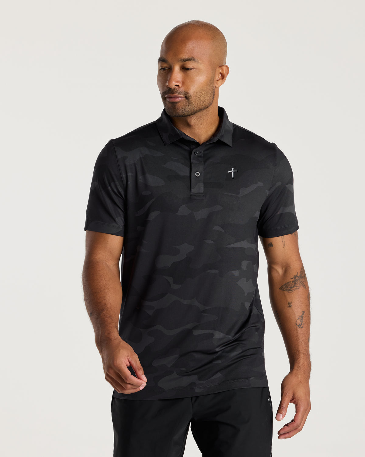 Links Golf Polo - Black Camo