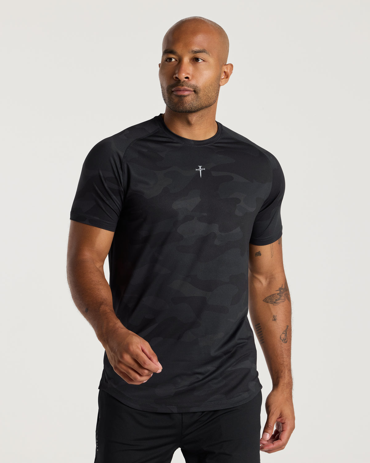 Pro-Tech Tee "Cross" - Black Camo