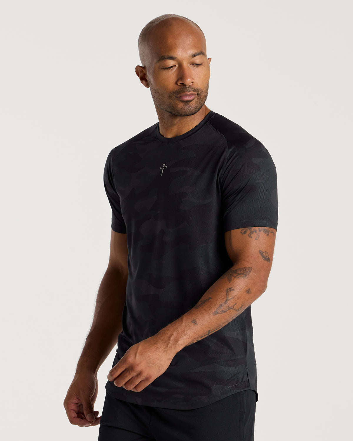 Pro-Tech Tee "Cross" - Black Camo