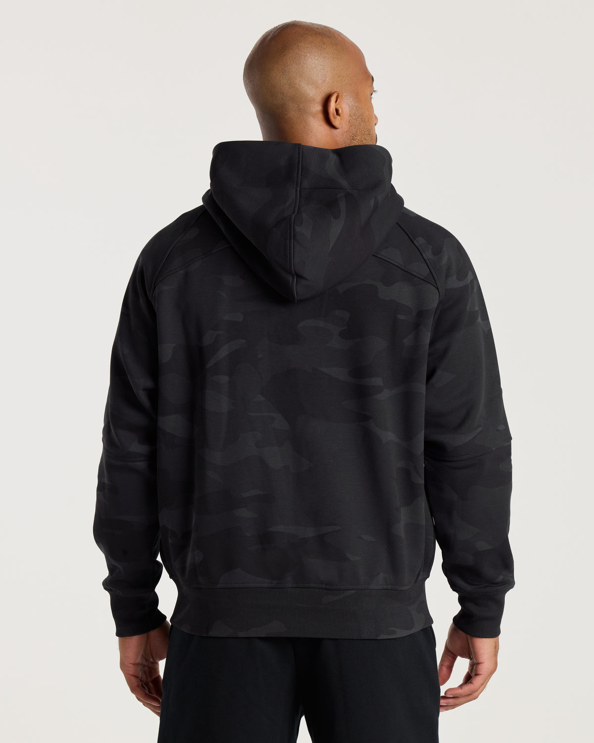 Signature Fleece Full Zip Hoodie - Black Camo