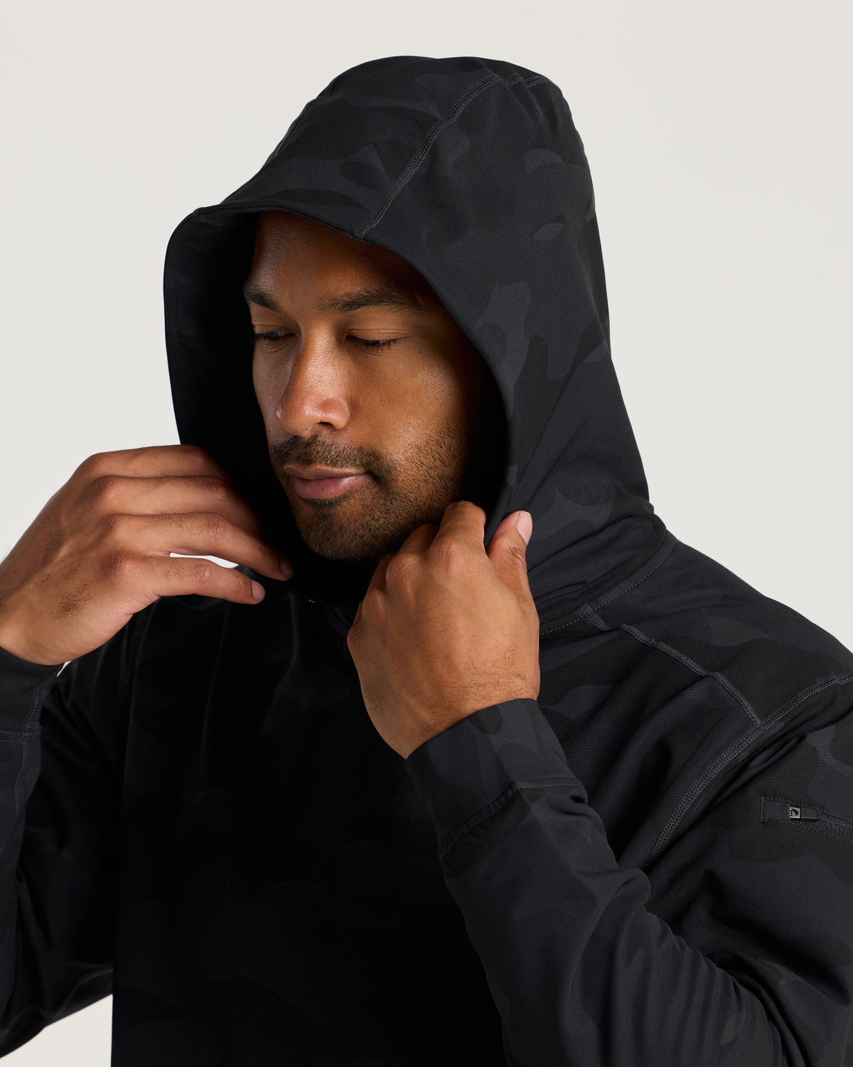 Vanta+ Hoodie - Black Camo "Cross"