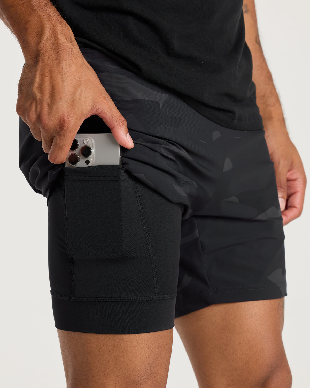 Vapor-Lite™ Liner Short "Cross" - Black Camo