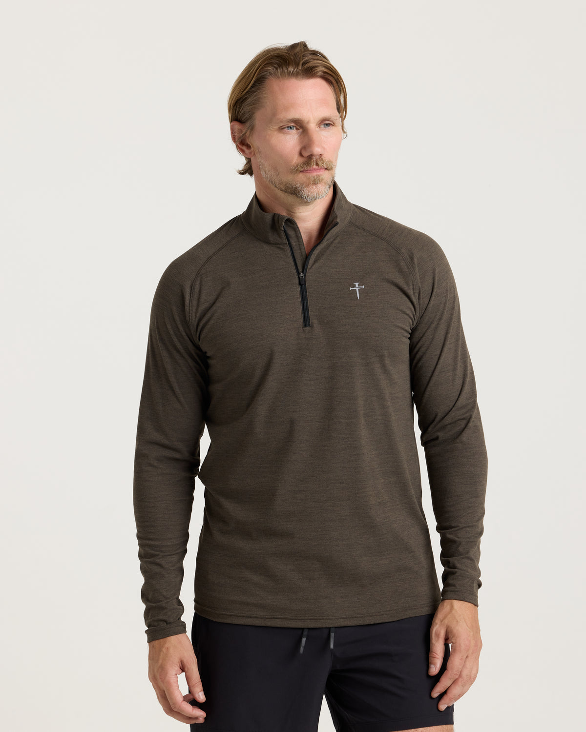 Core Quarter Zip - Burnt Olive
