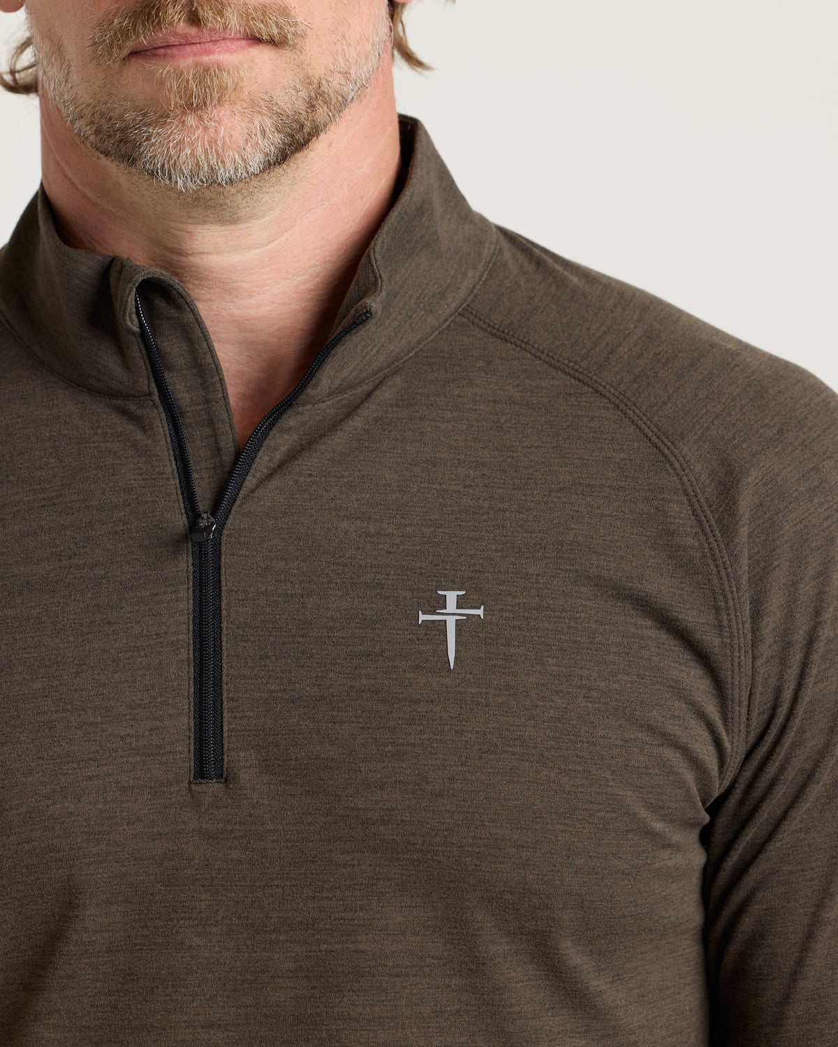 Core Quarter Zip - Burnt Olive