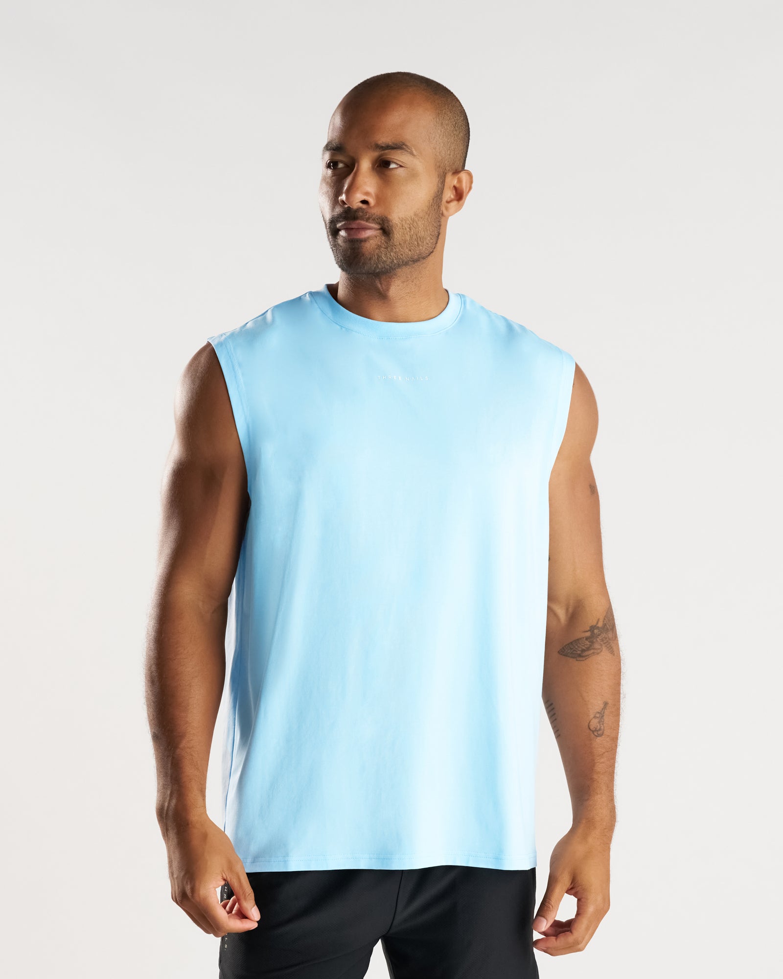 Core Oversized Muscle Tank - Sky Blue