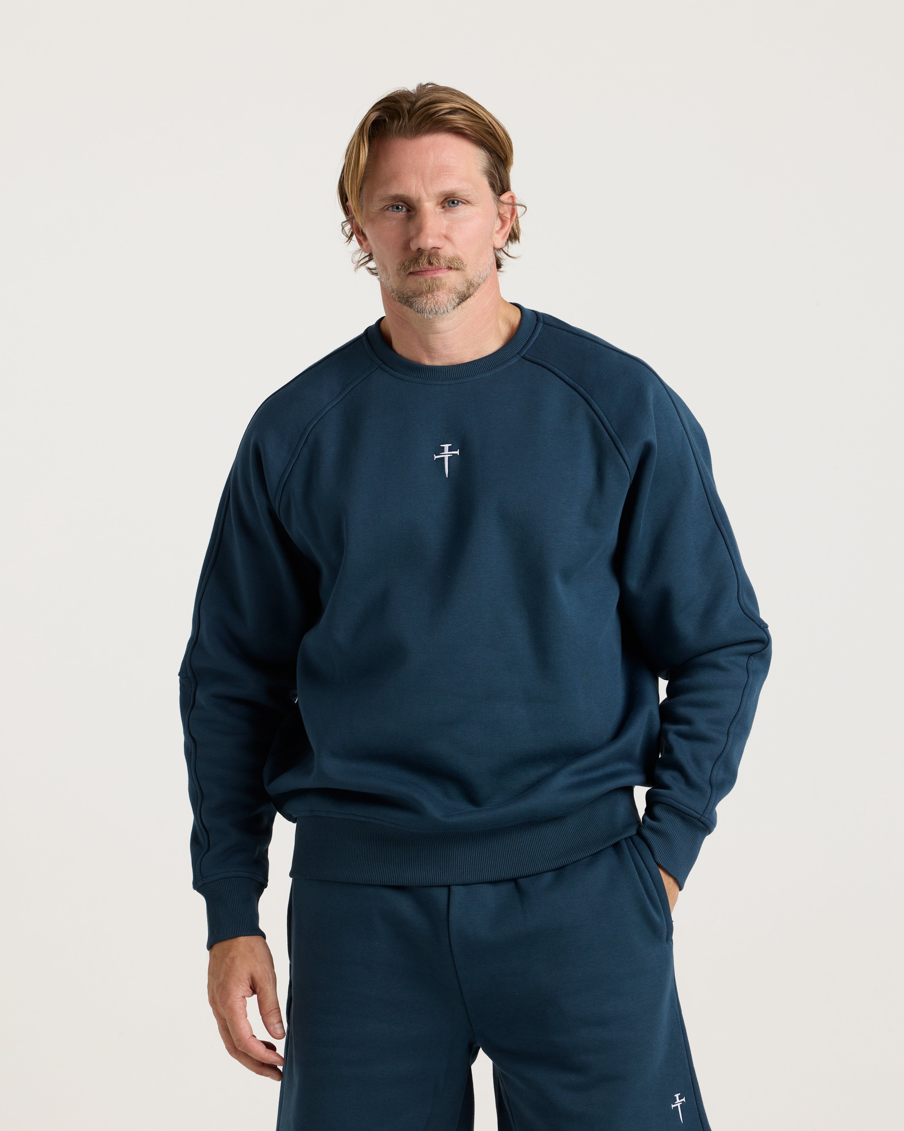 Signature Fleece Crewneck - Midnight Navy