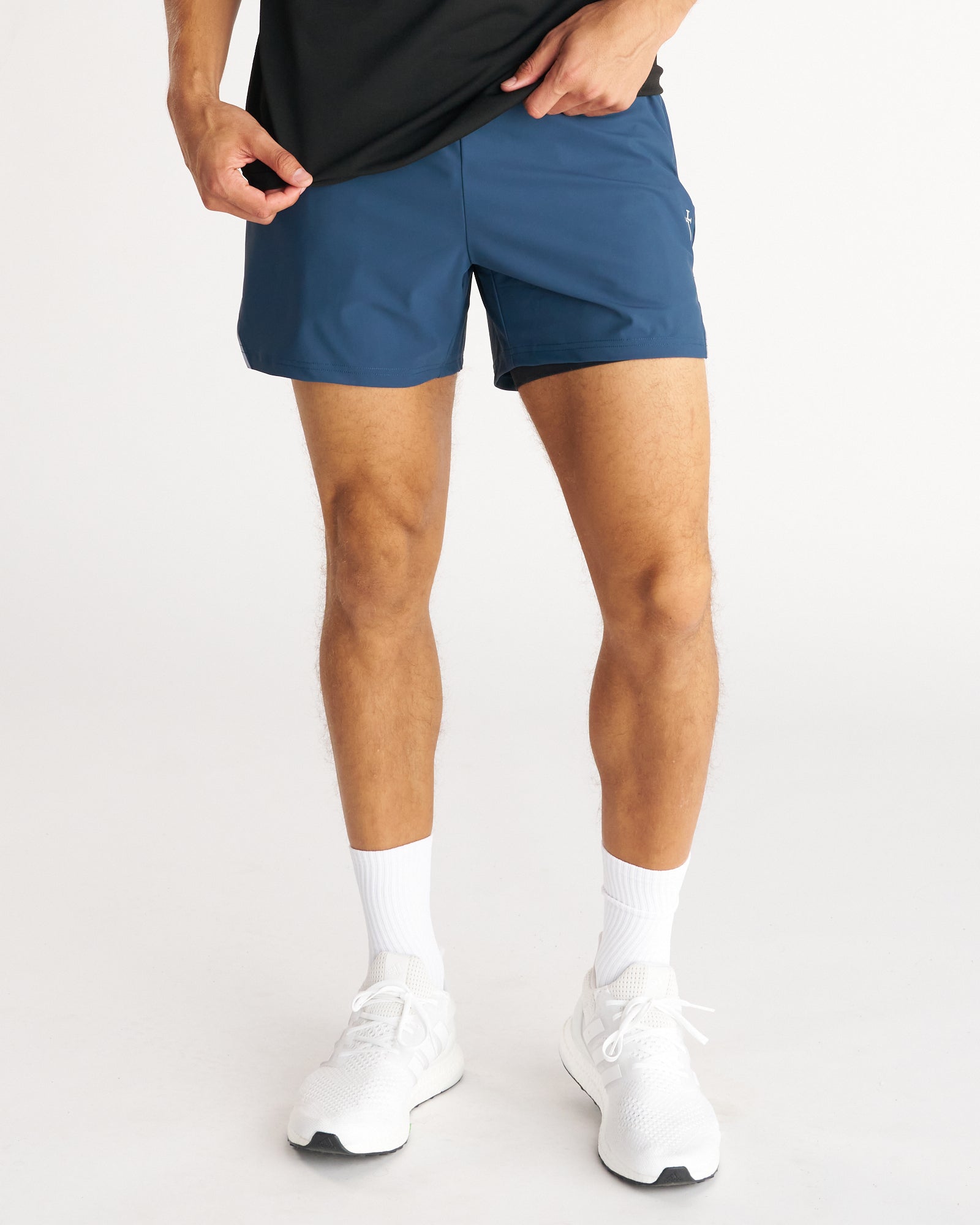 Vapor-Lite™ Liner 5" Short "Cross" - Midnight Navy