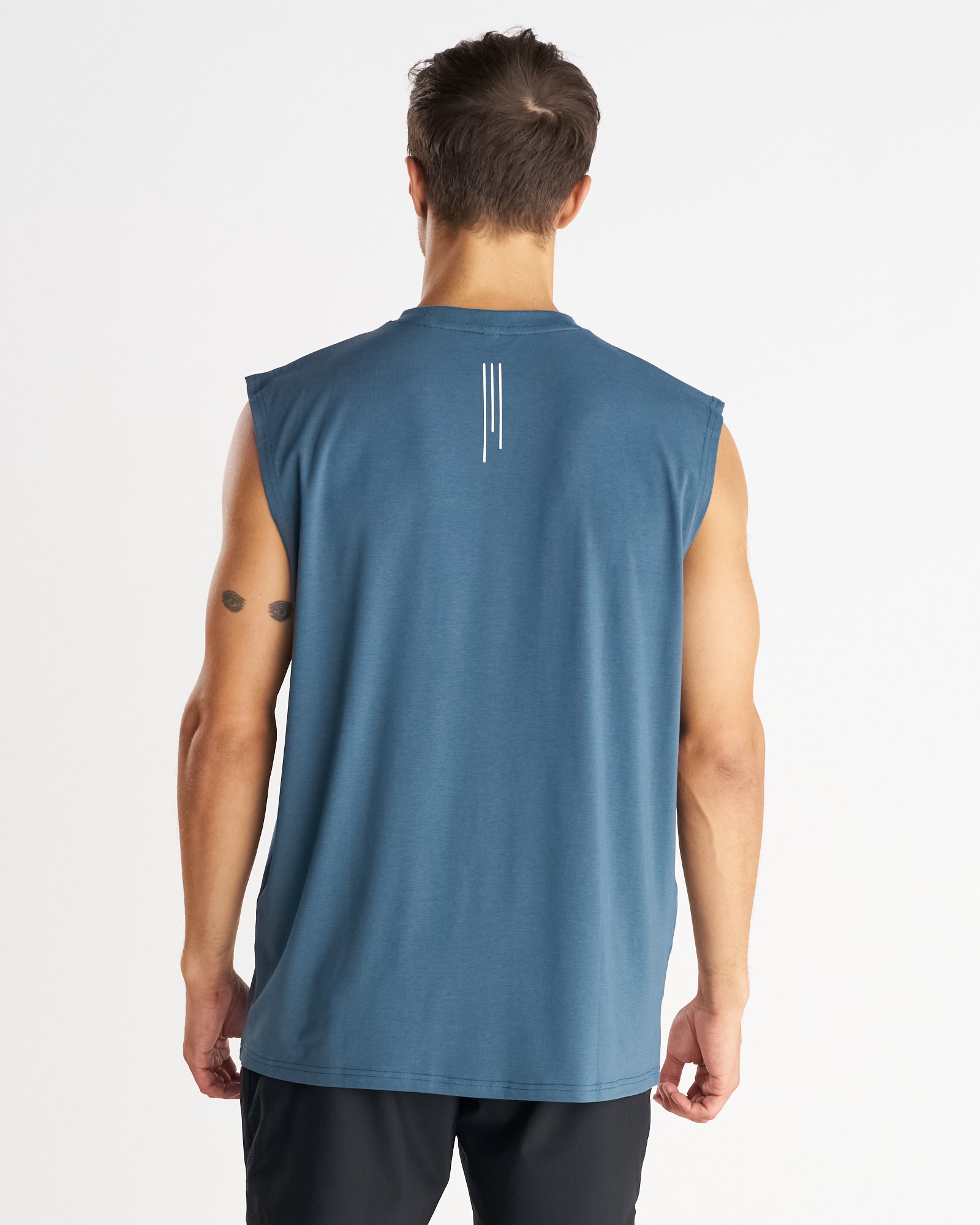 Core Oversized Muscle Tank - Midnight Navy
