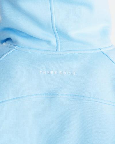 Signature Fleece Full Zip Hoodie - Sky Blue