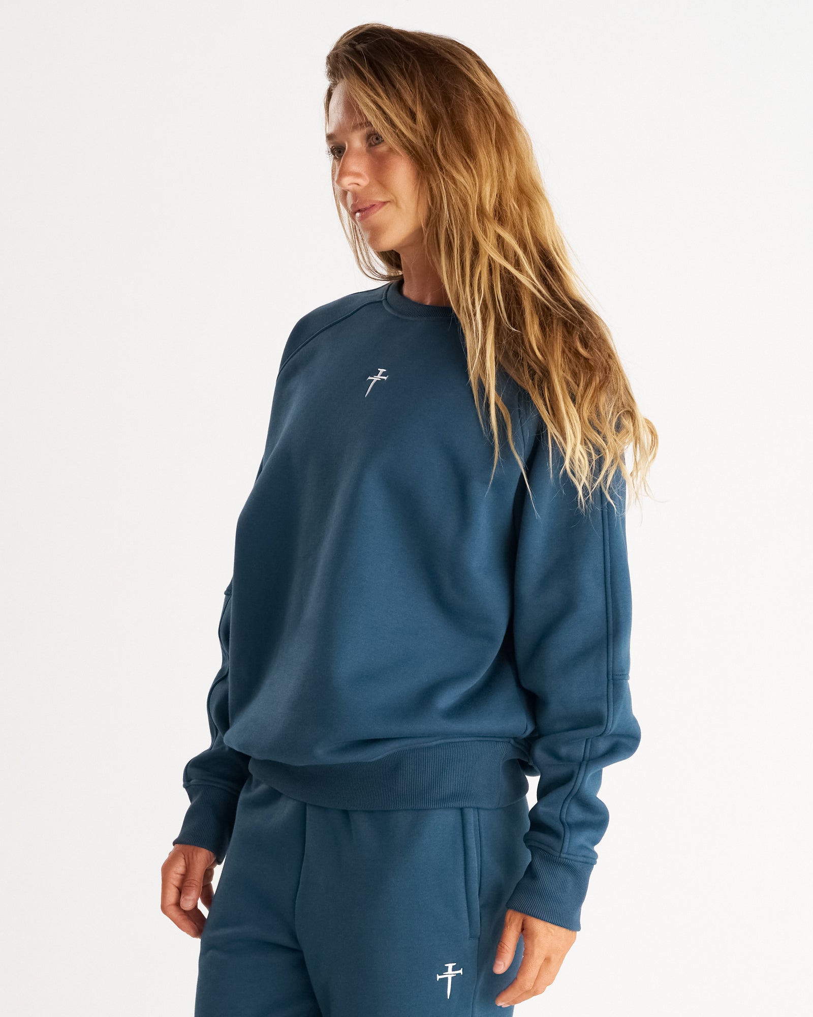 Signature Fleece Crewneck - Midnight Navy