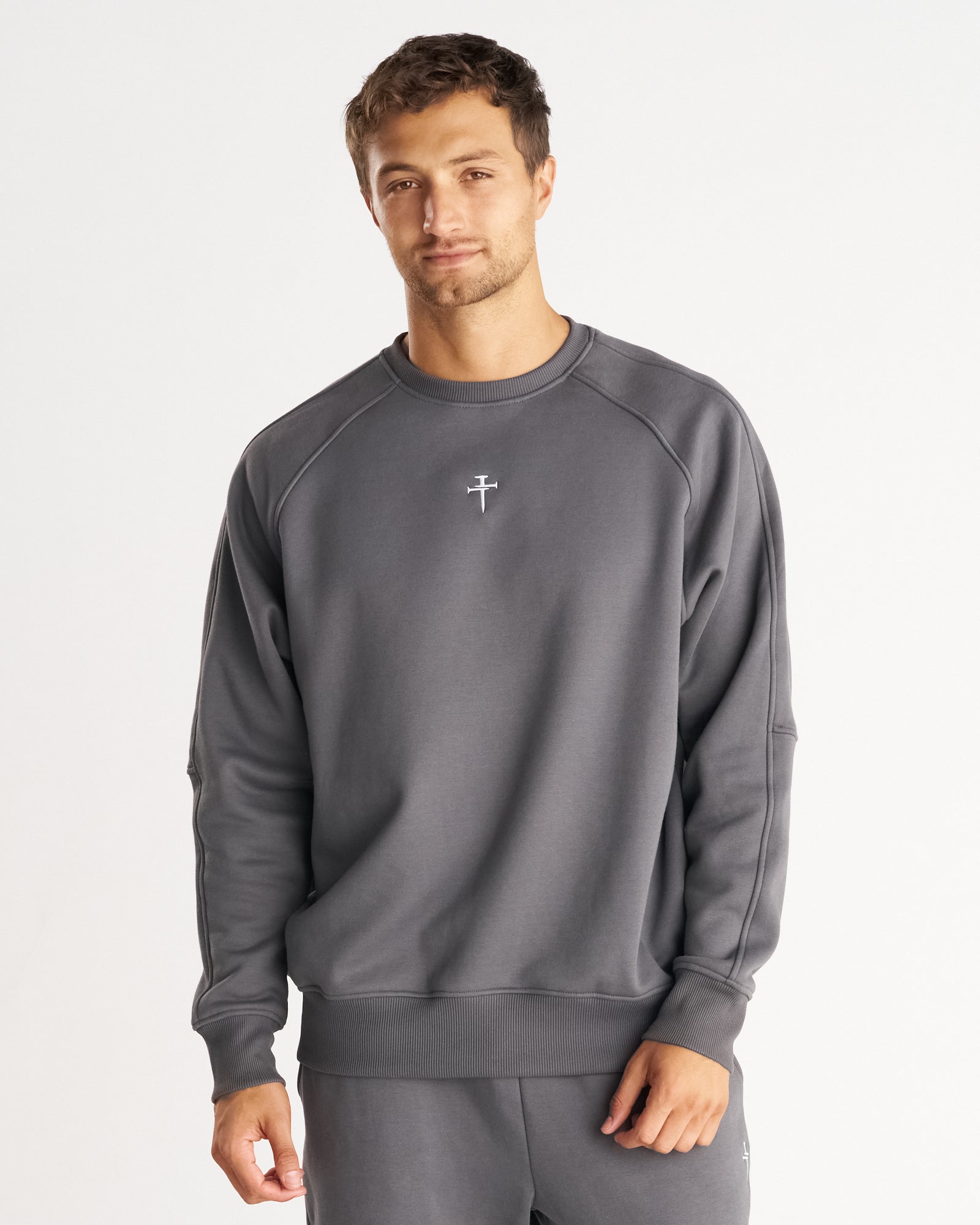 Signature Fleece Crewneck - Space Grey