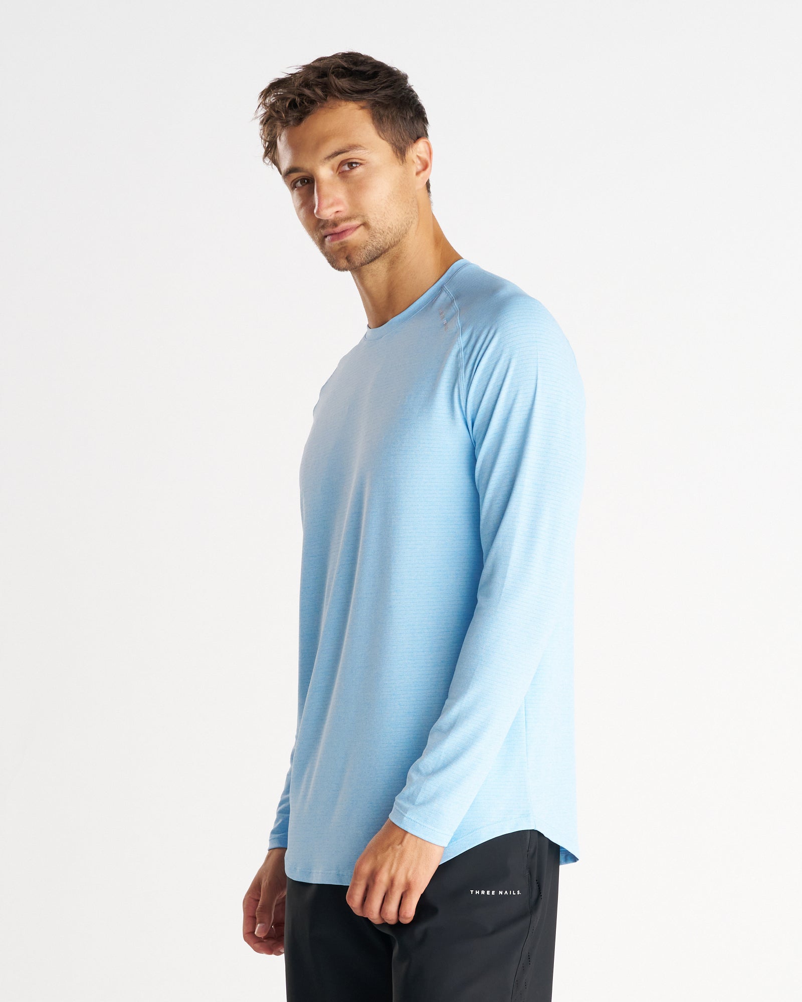Aion-Lite™ Long Sleeve "Three Nails" - Sky Blue Marl