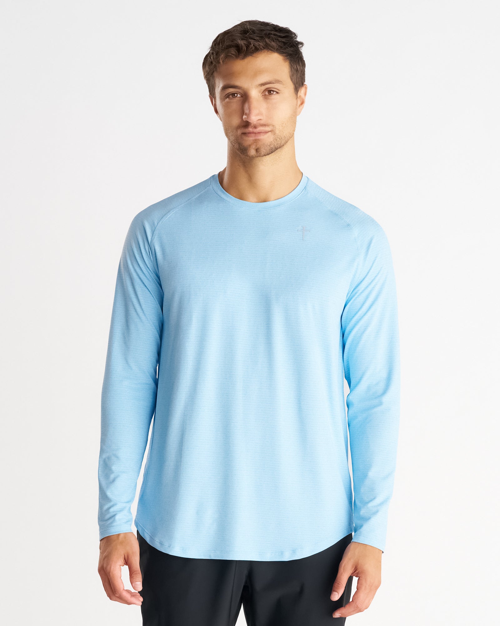 Aion-Lite™ Long Sleeve "Cross" - Sky Blue Marl