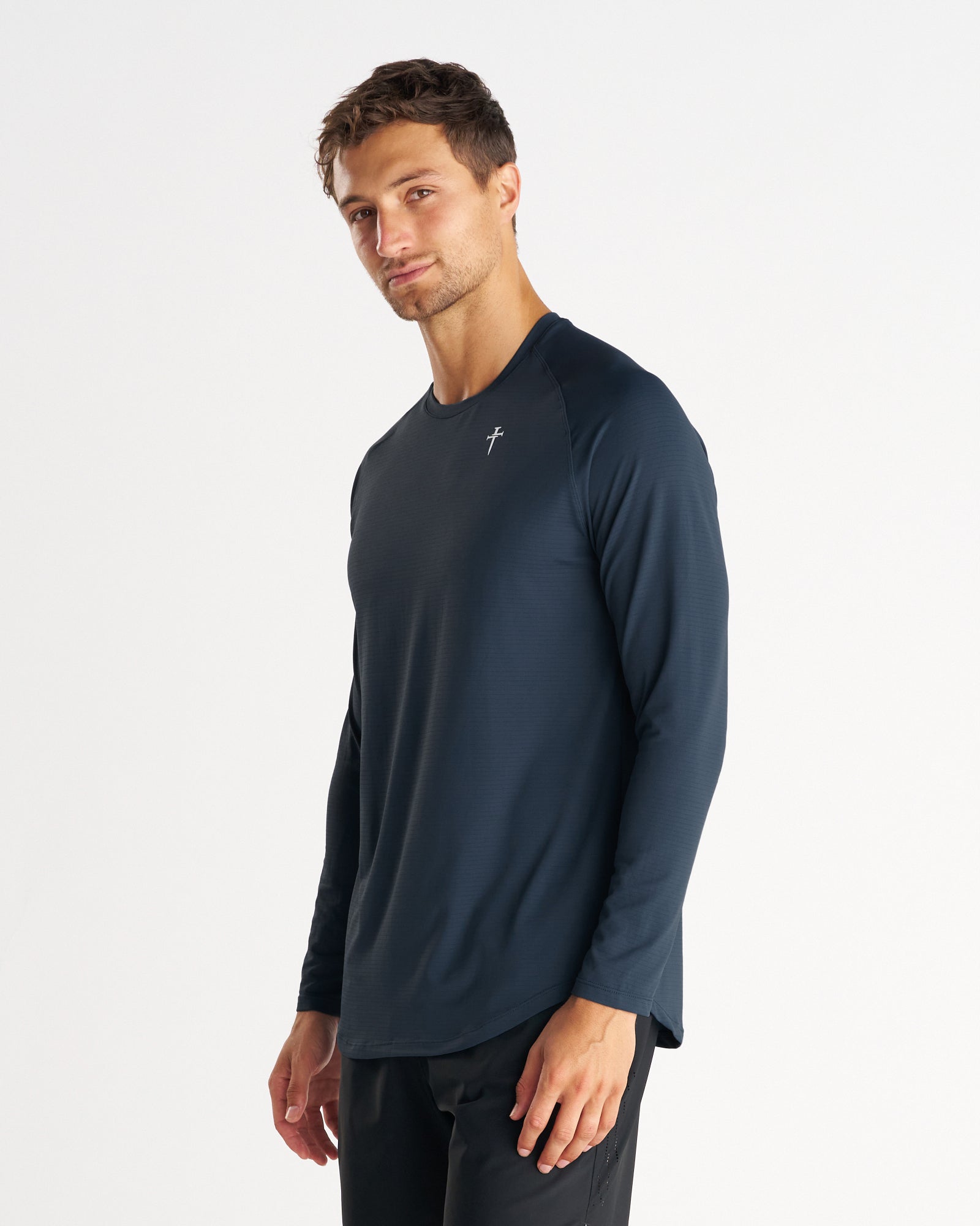 Aion-Lite™ Long Sleeve "Cross" - Midnight Navy