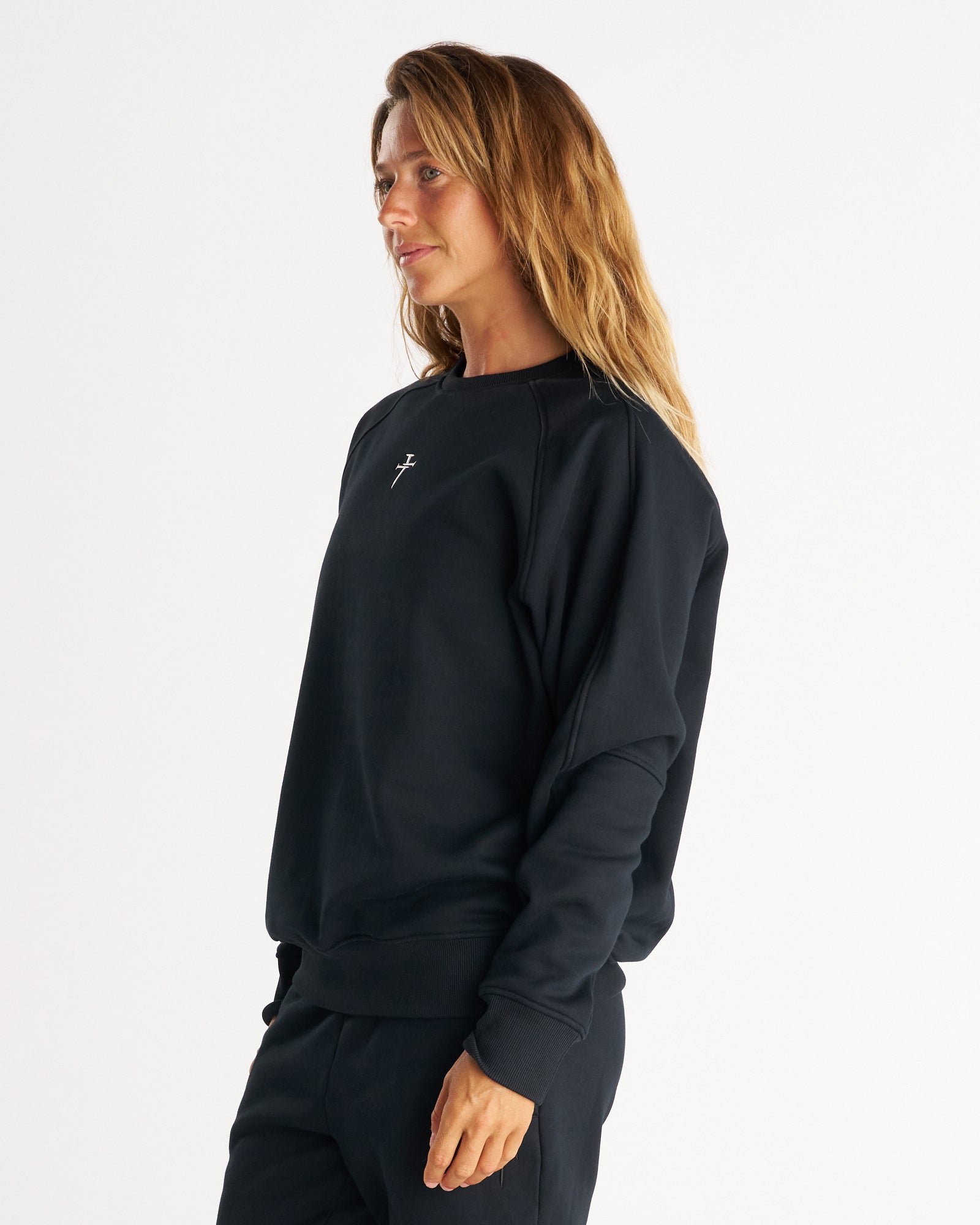 Signature Fleece Crewneck - Black