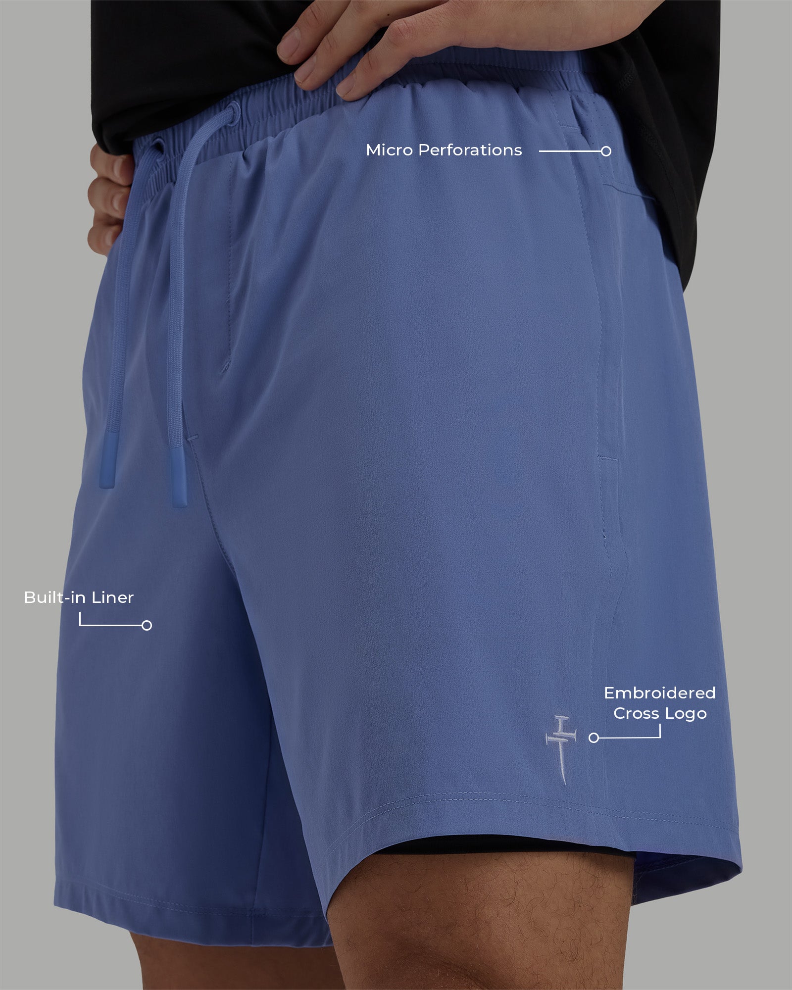 Coastal Liner 7" Short - Serene Blue