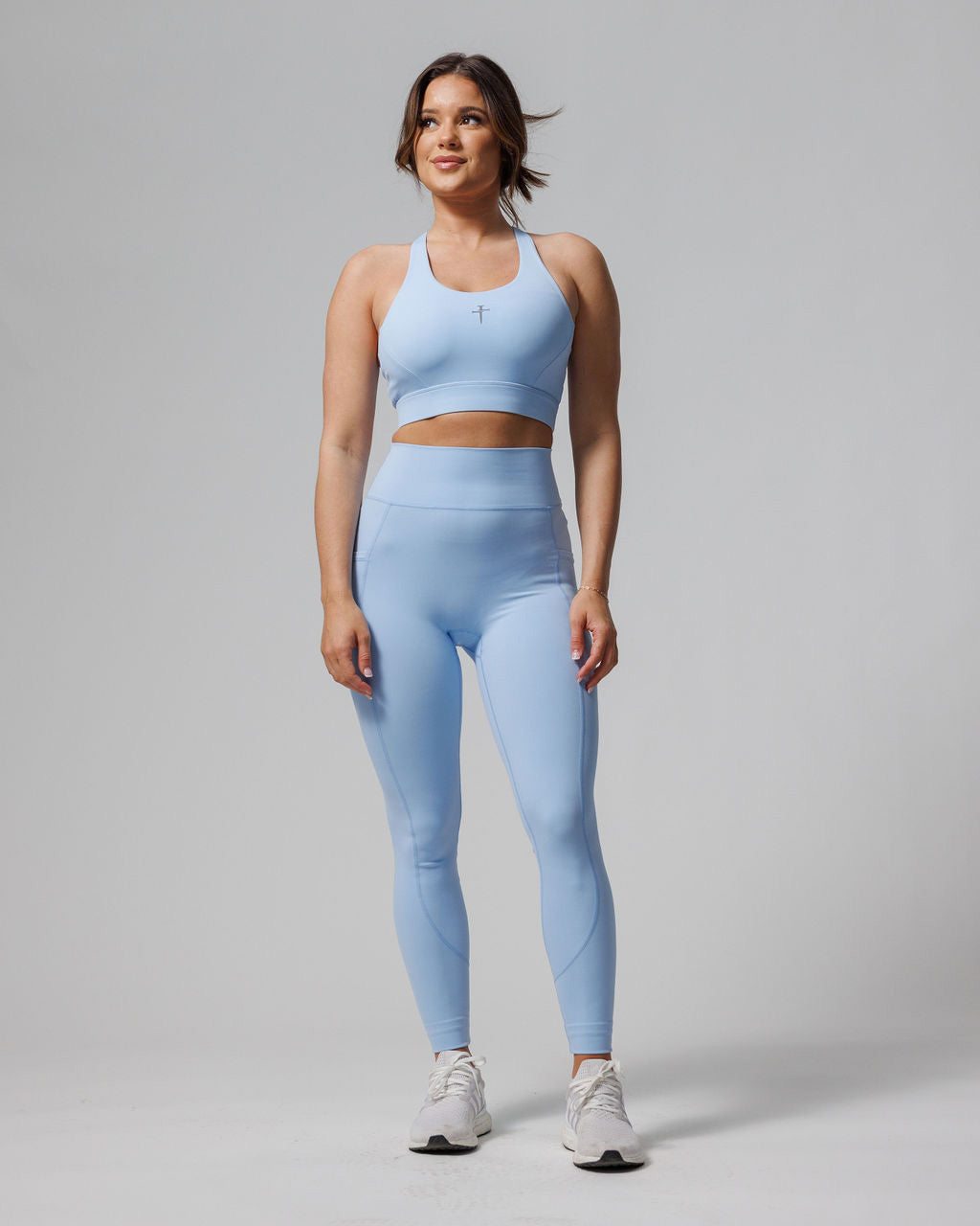 Crossback Sports Bra - Sky Blue