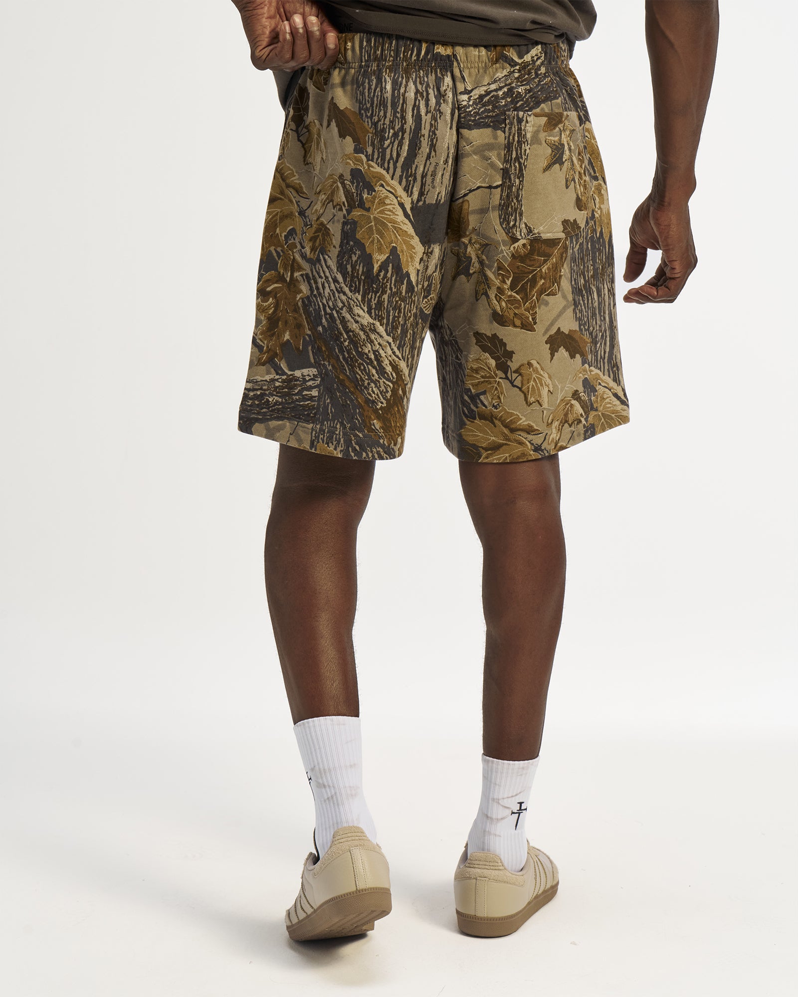 パンツ Realtree Baggy Cutoff Sweat Shorts Signature Fleece Sweatshorts - Realtree Xtra Grey