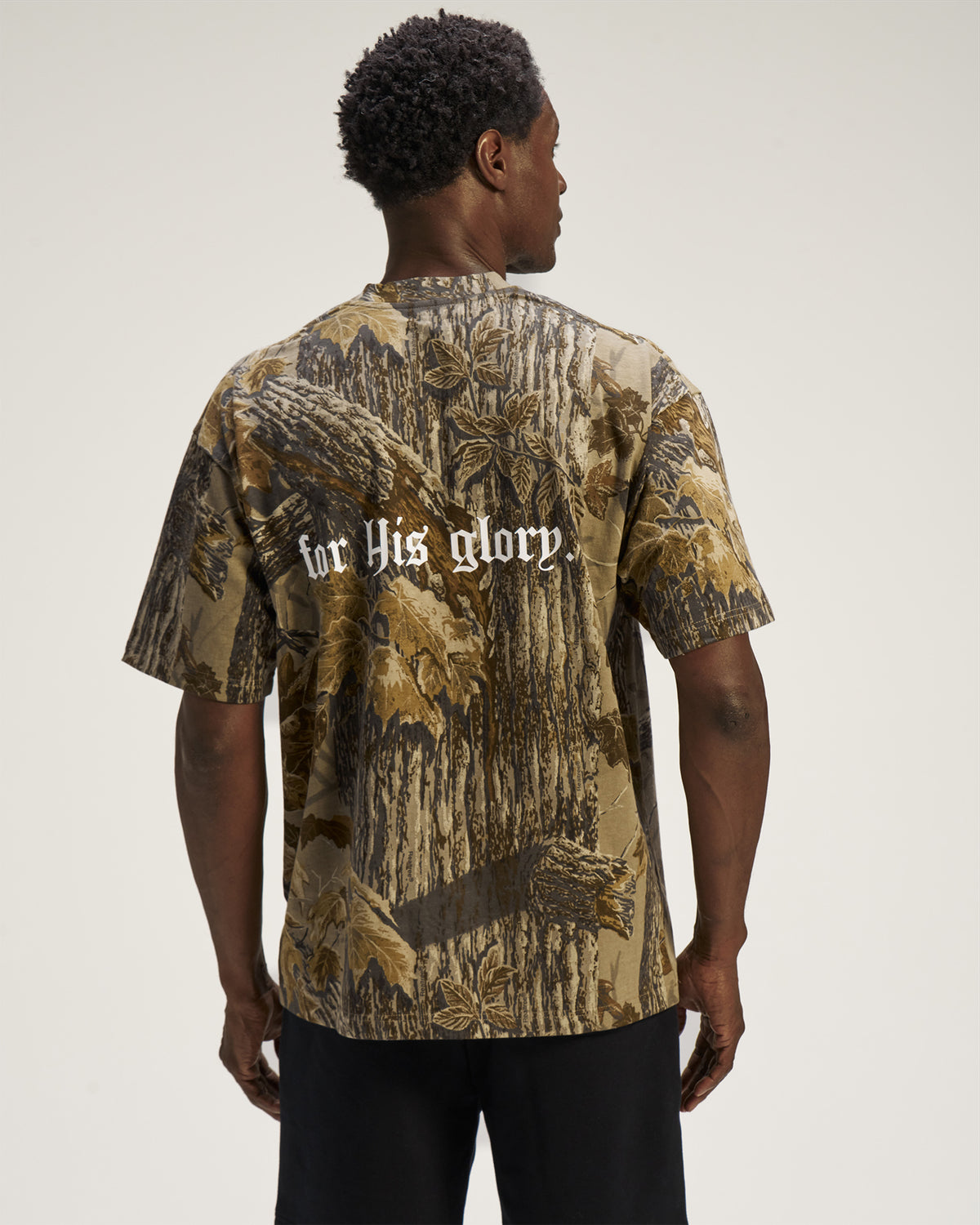 Heavyweight Cotton Oversized Tee "FHG" - Realtree Xtra Grey