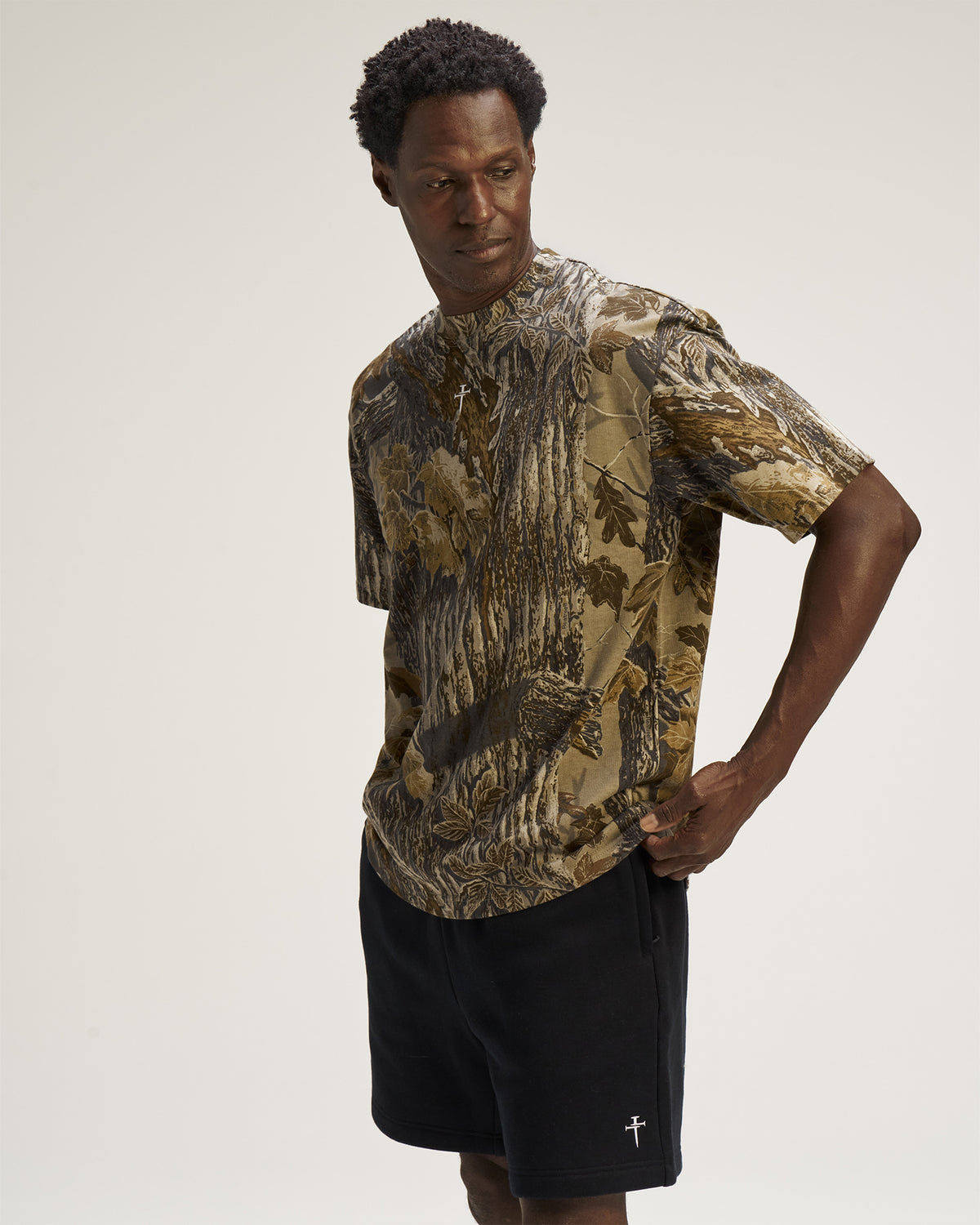 Heavyweight Cotton Oversized Tee - Realtree Xtra Grey