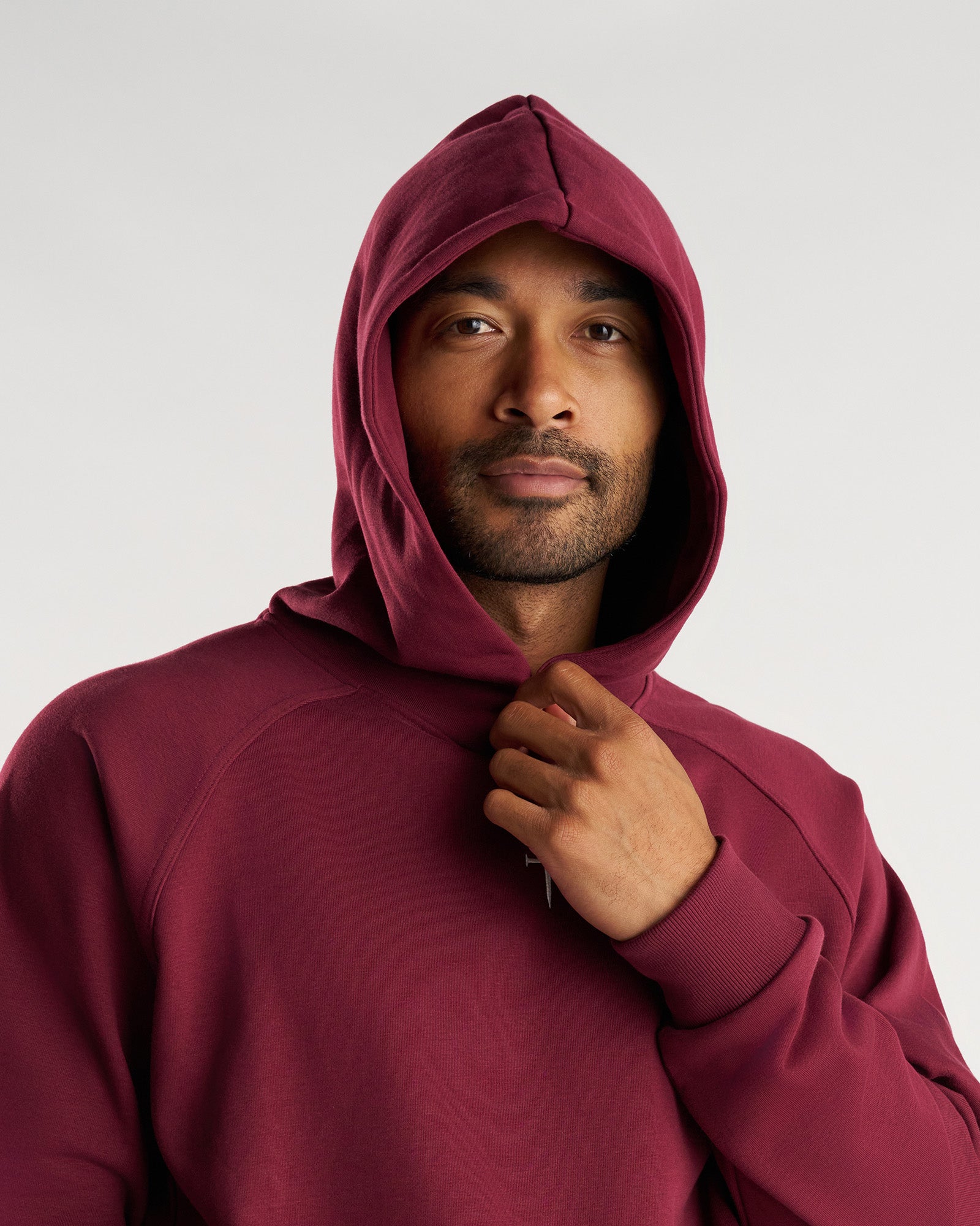 French Terry Hoodie - Merlot