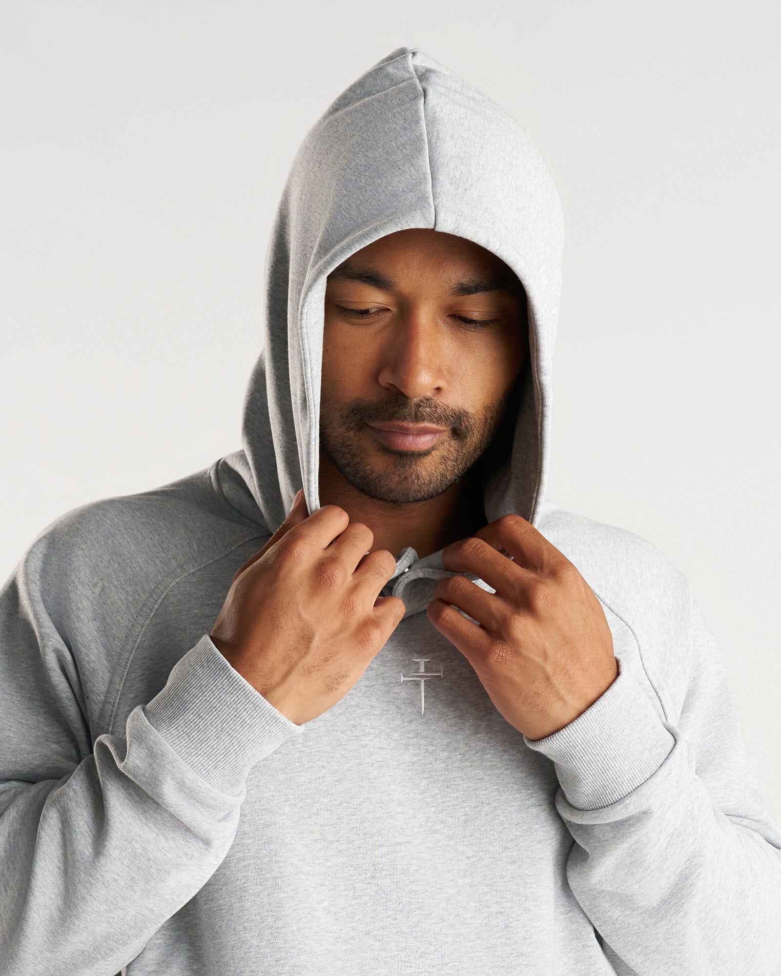 French Terry Hoodie - Heather Grey