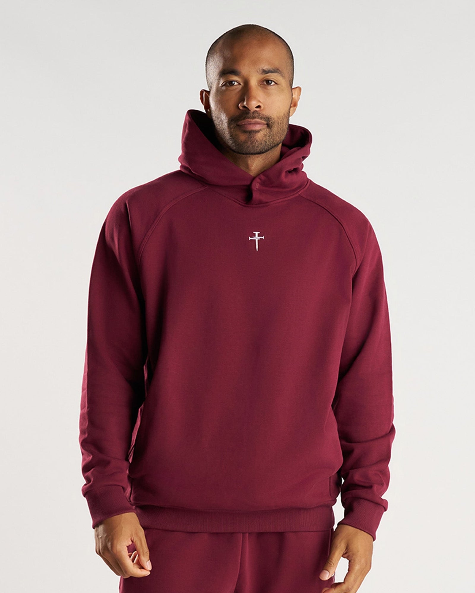 French Terry Hoodie - Merlot