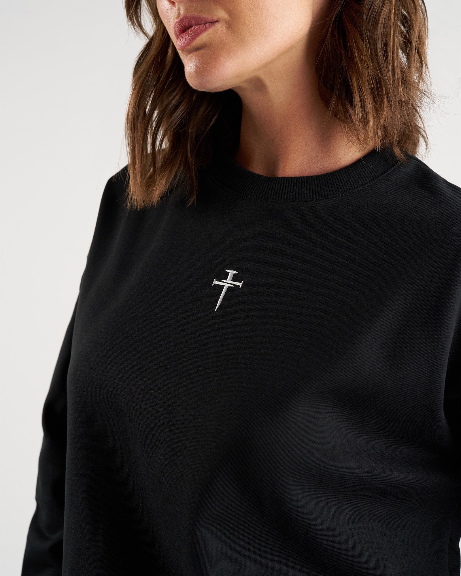 Women’s French Terry Crewneck - Black