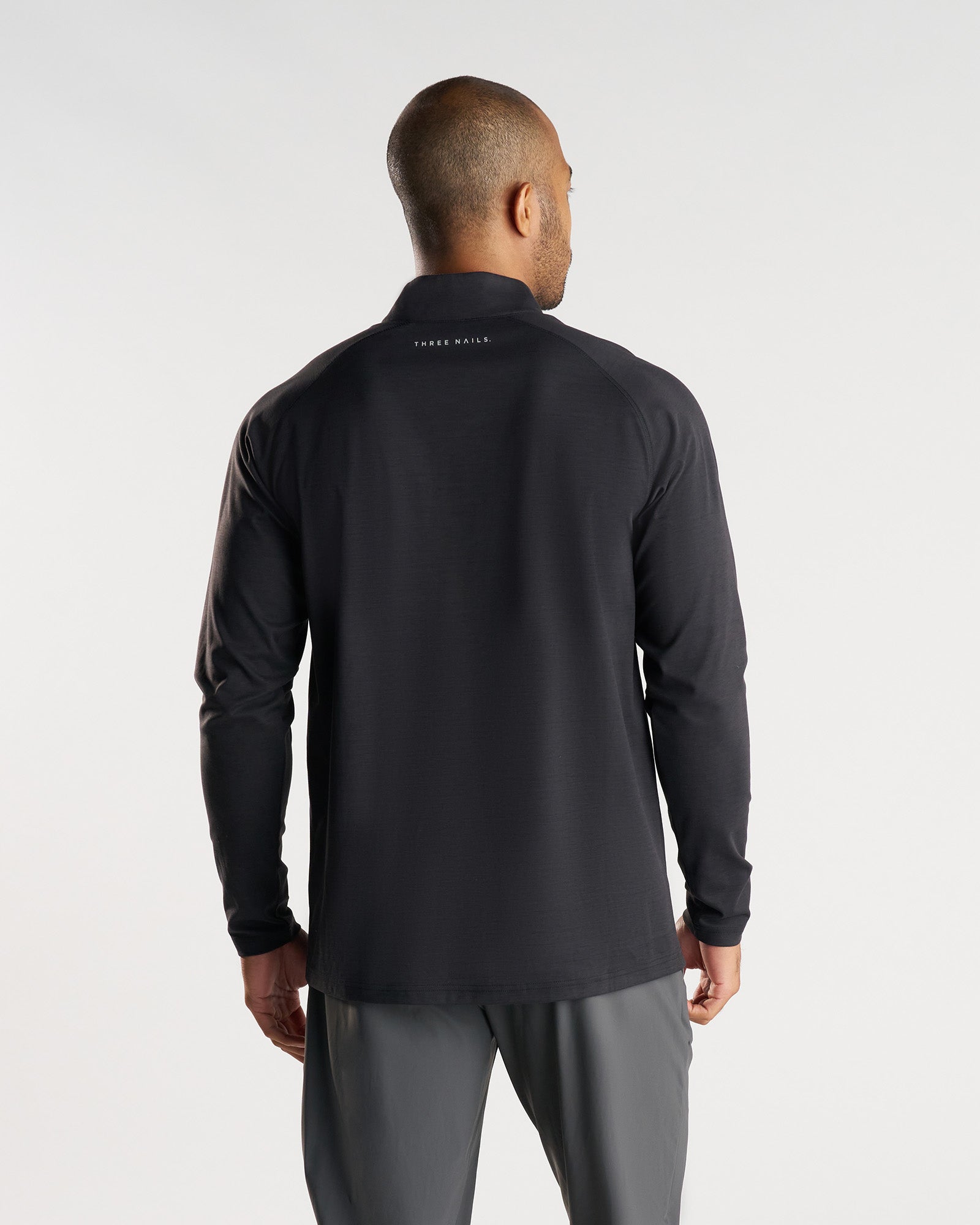 Core Quarter Zip - Black Marl