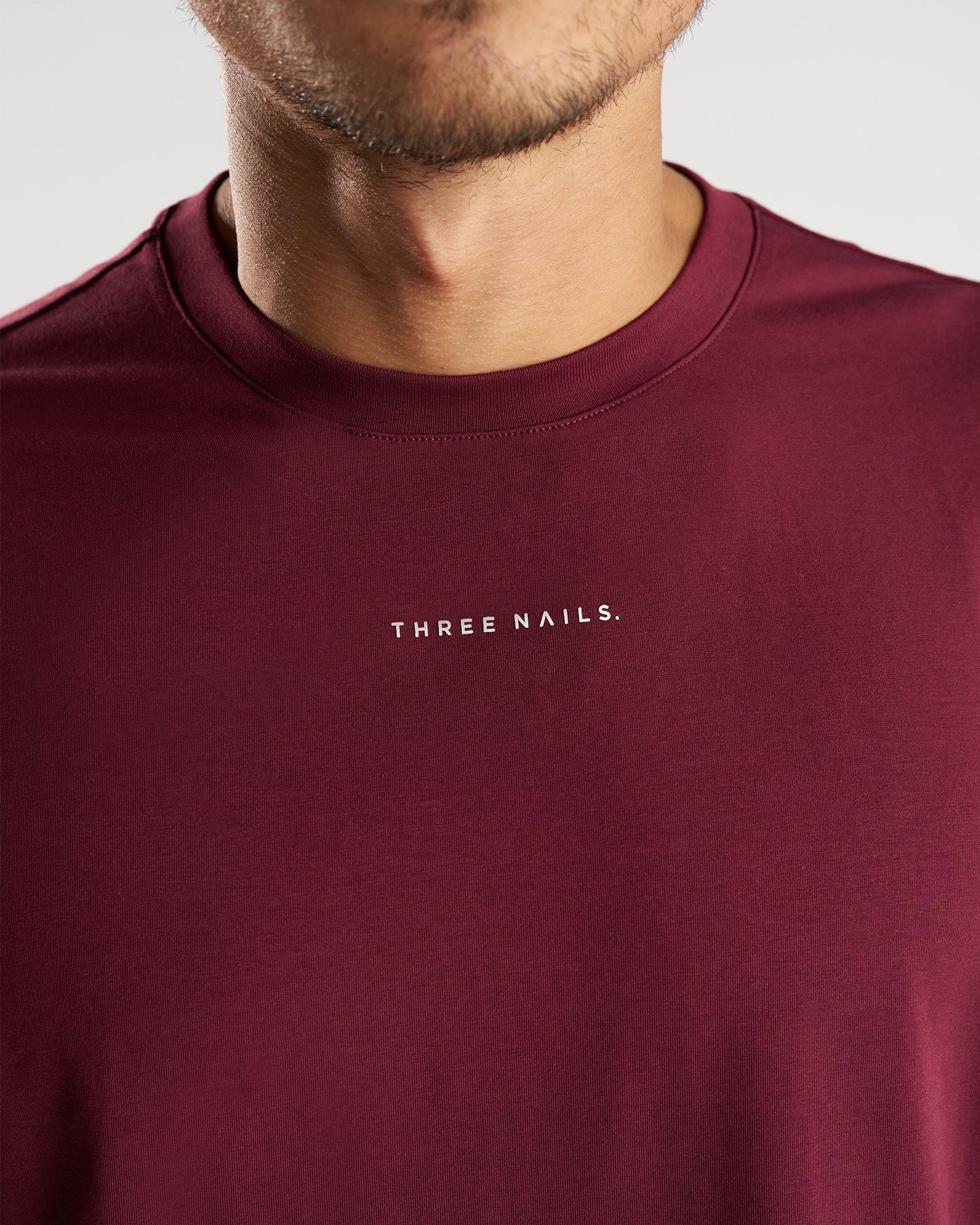 Core Oversized Tee - Merlot