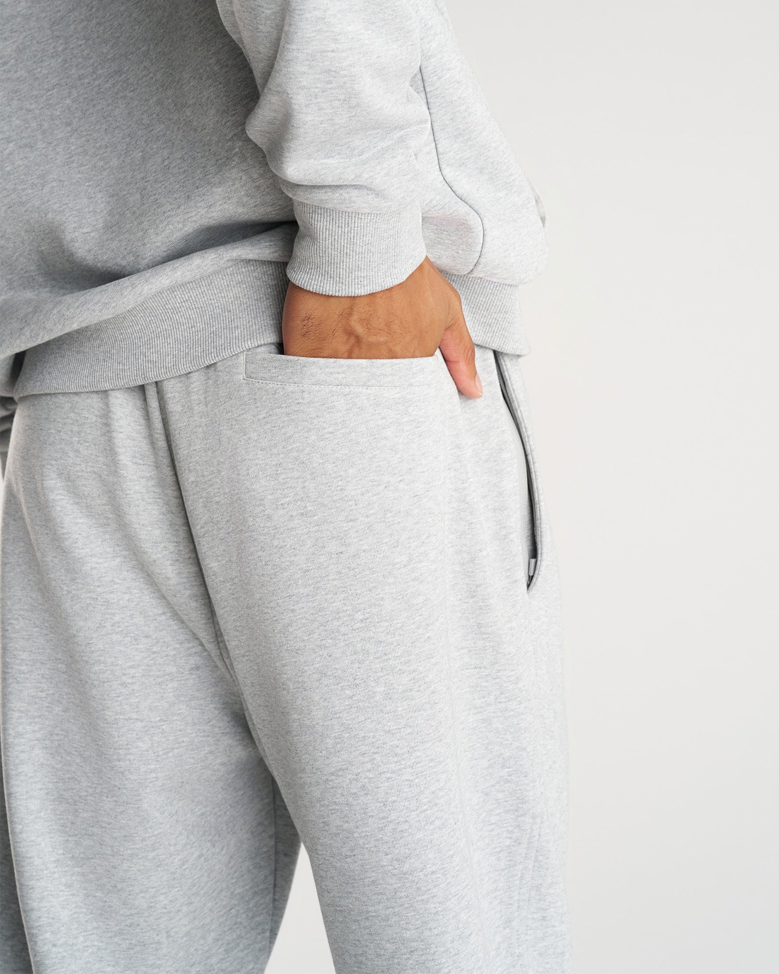 French Terry Sweatpants - Heather Grey