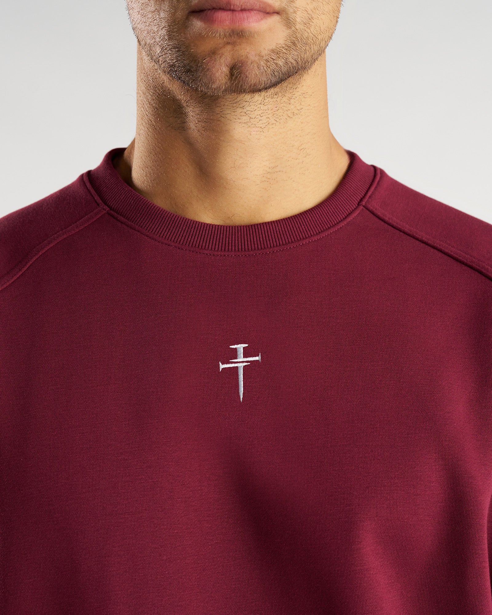 French Terry Crewneck - Merlot