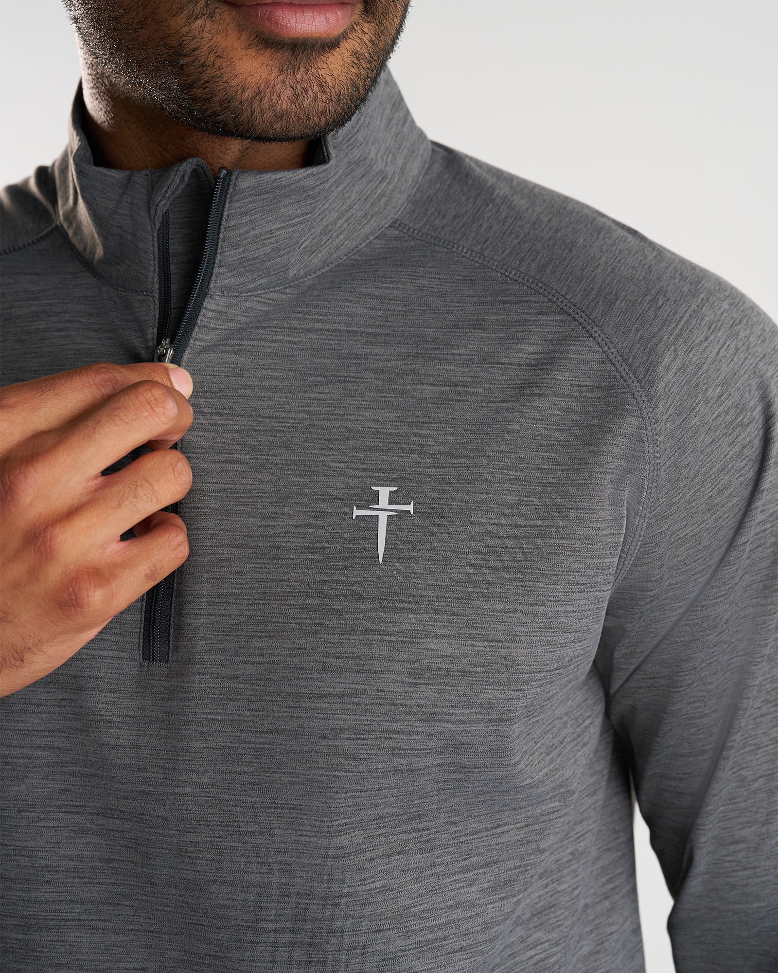 Core Quarter Zip - Space Grey Marl