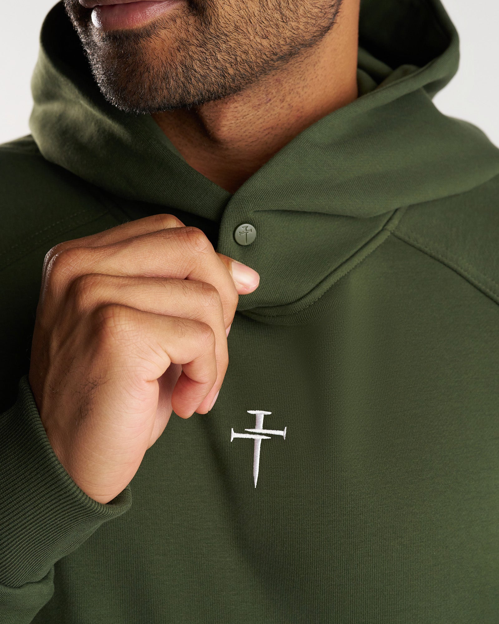 French Terry Hoodie - Dark Pine