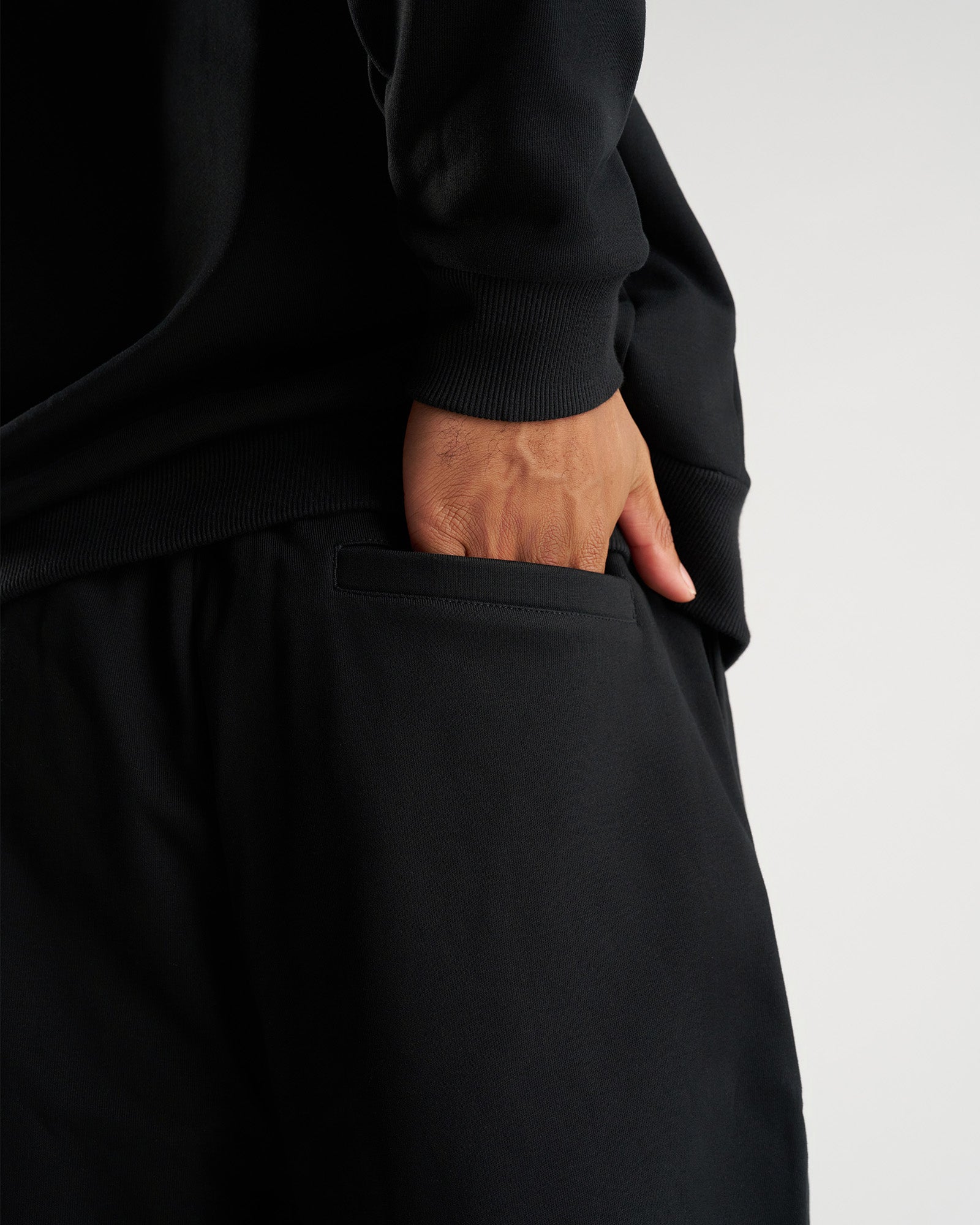 French Terry Sweatpants - Black