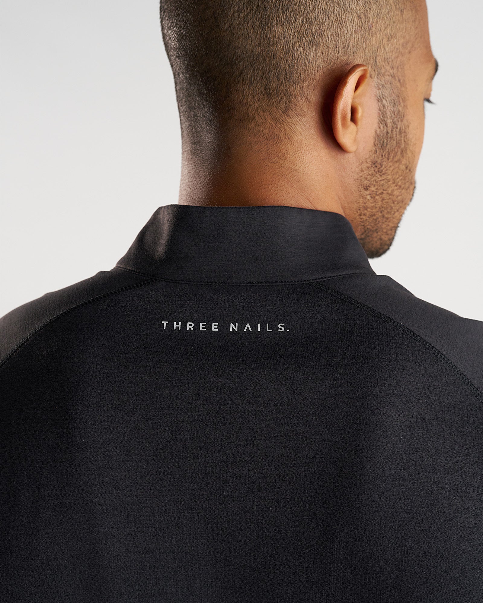 Core Quarter Zip - Black Marl