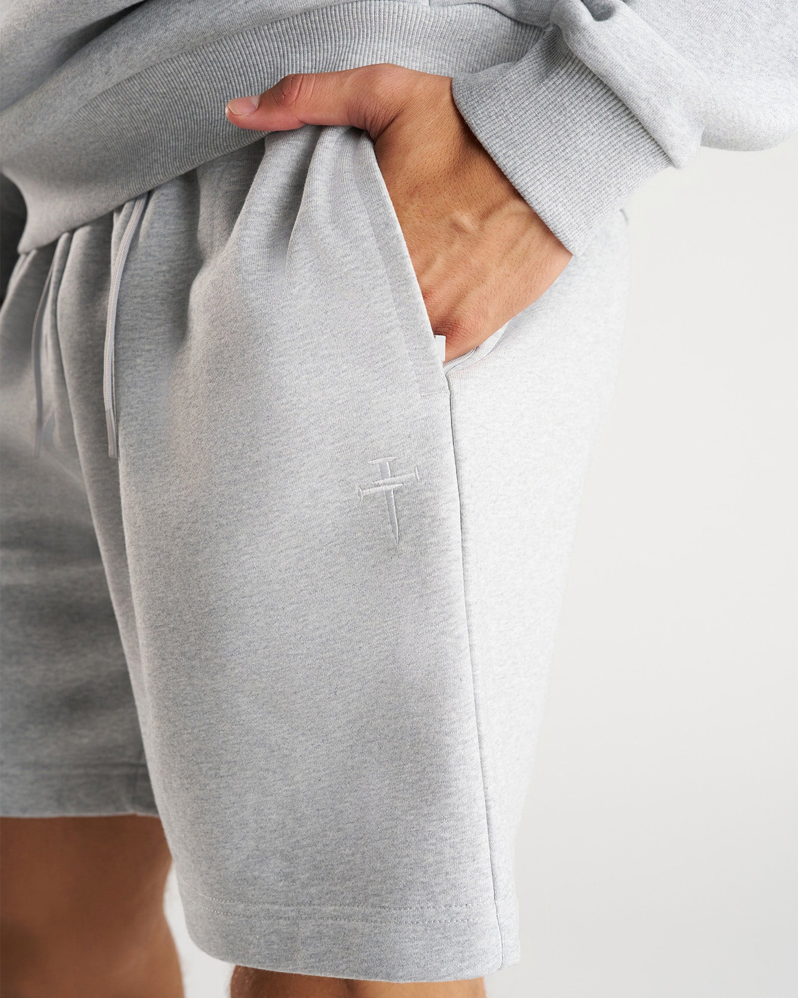 French Terry Sweatshorts - Heather Grey