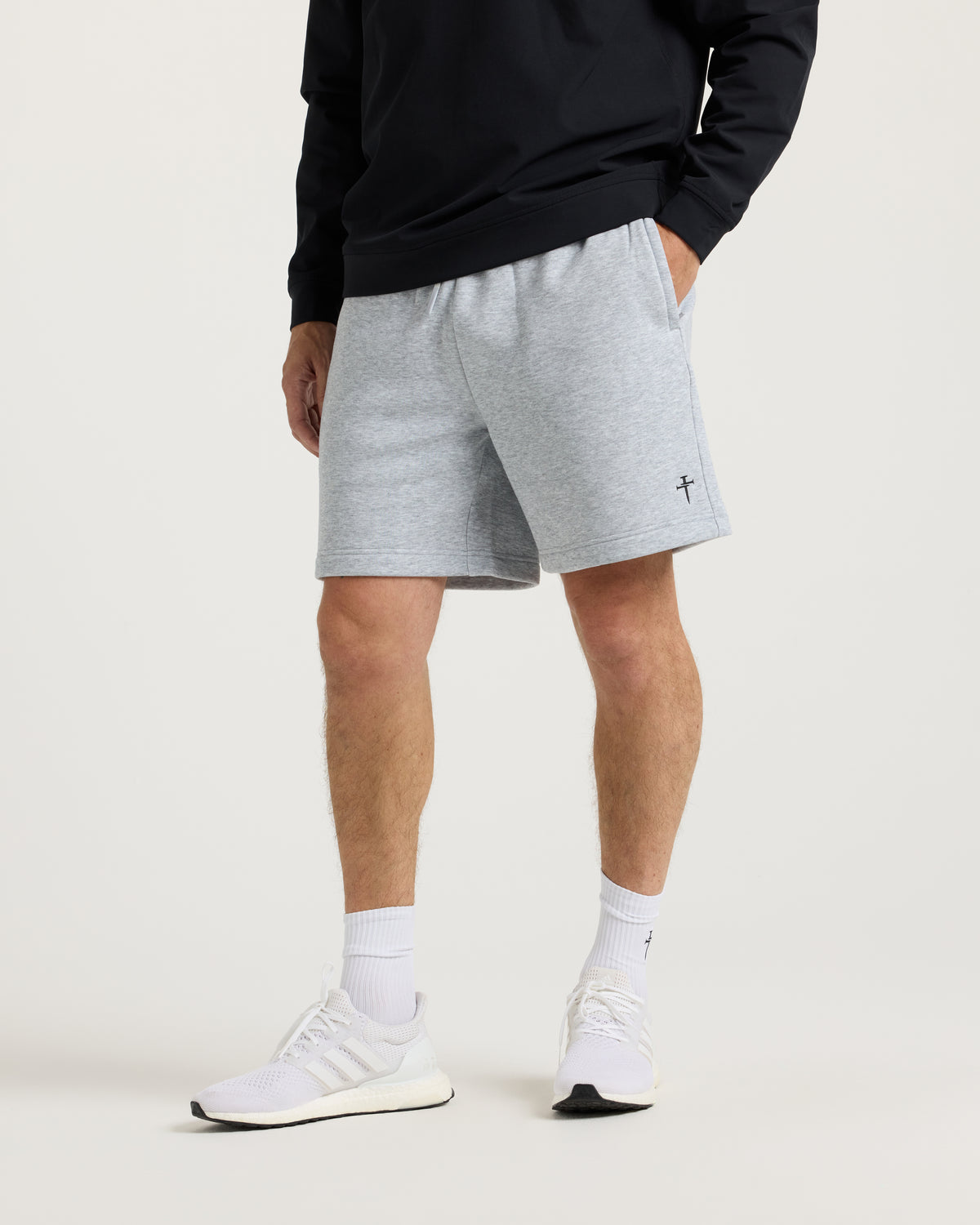 Signature Fleece Sweatshorts - Heather Grey