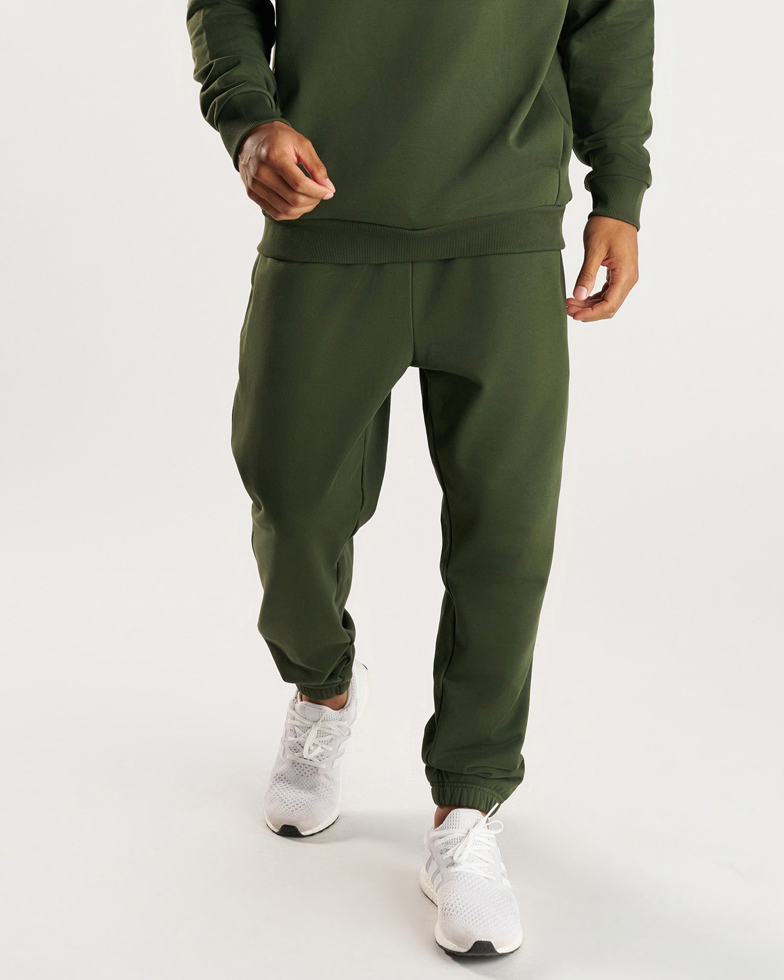 French Terry Sweatpants - Dark Pine