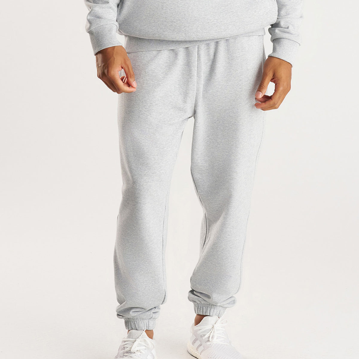 French Terry Sweatpants - Heather Grey